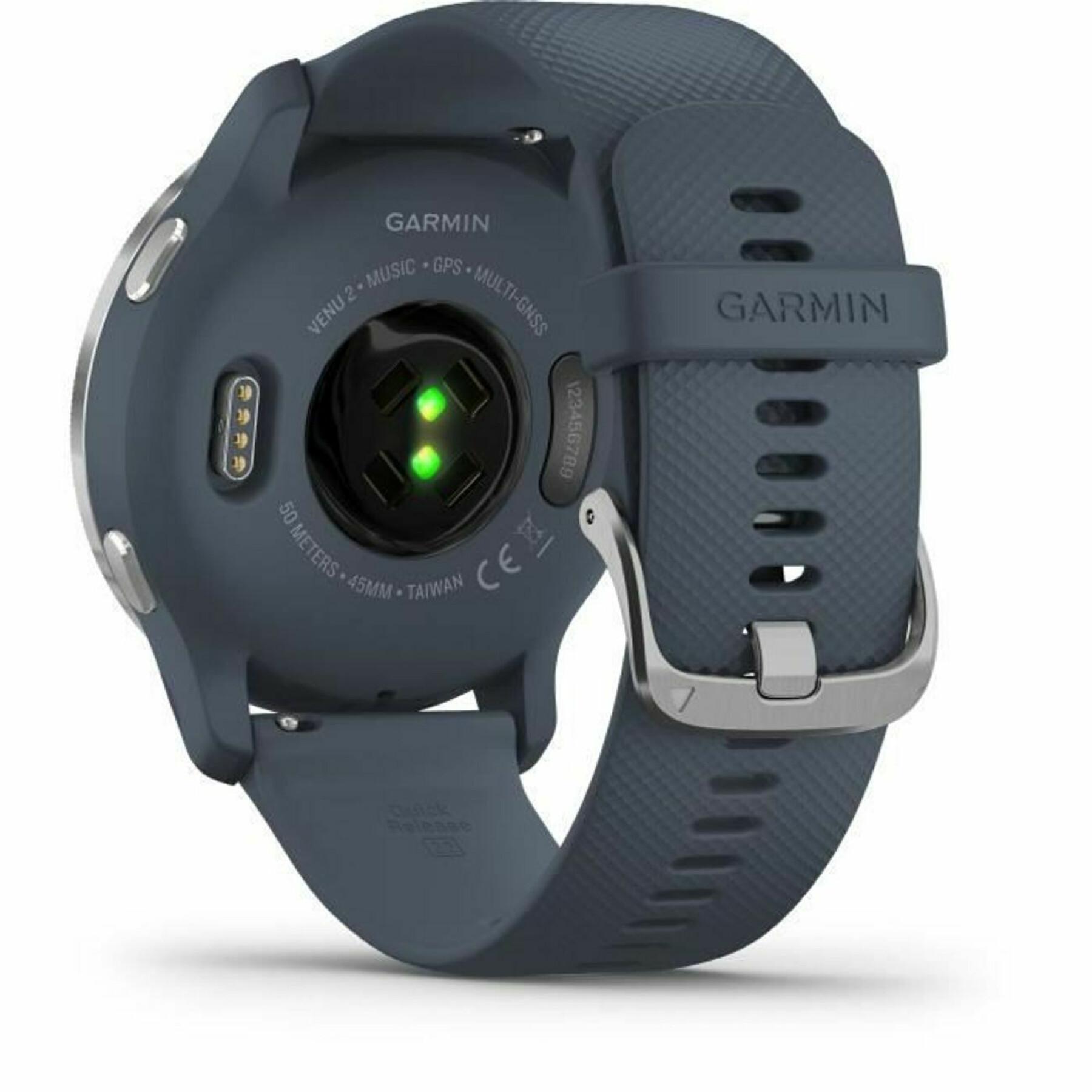 Connected watch with silicone strap Garmin Venu 2