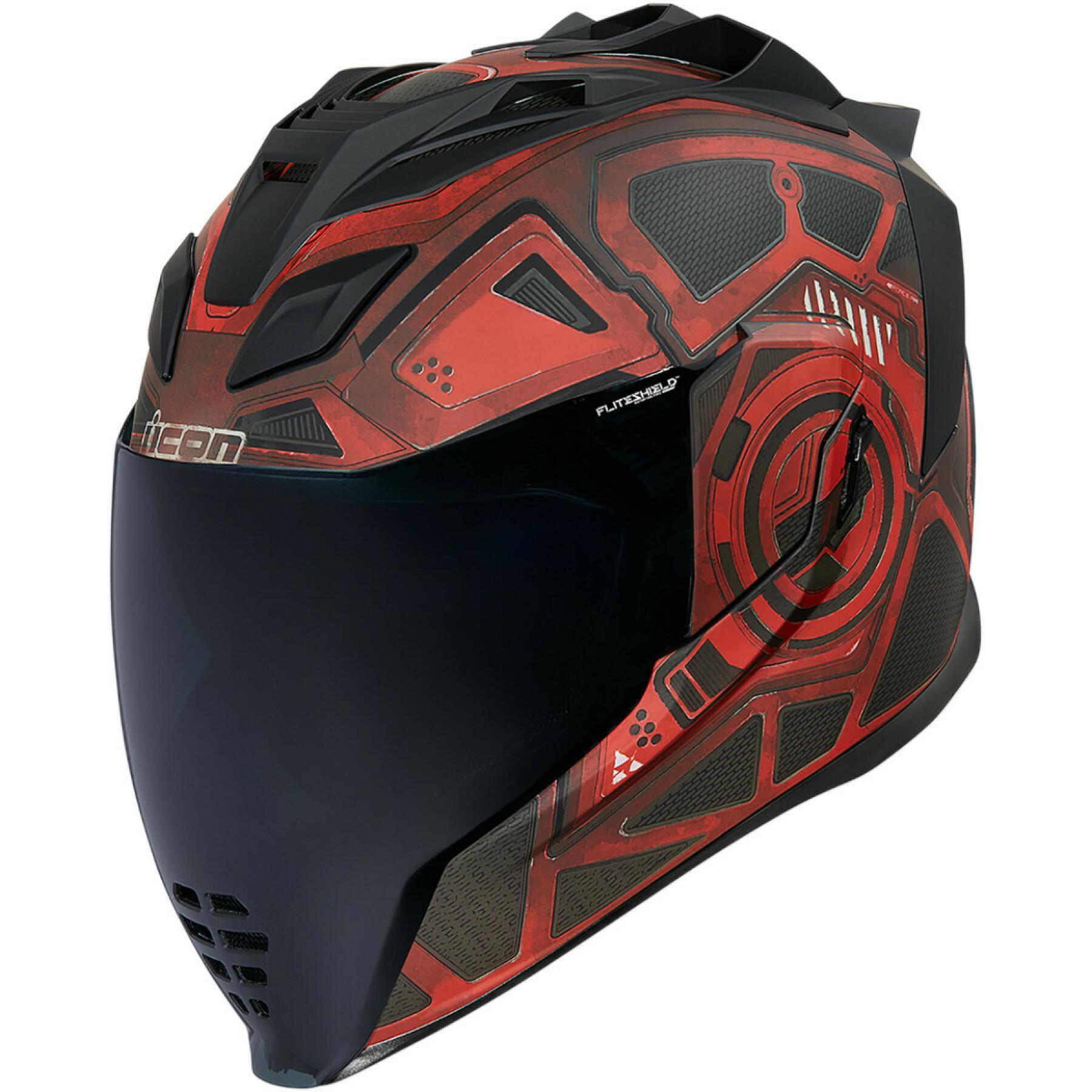 Full face motorcycle helmet Icon aflt chain