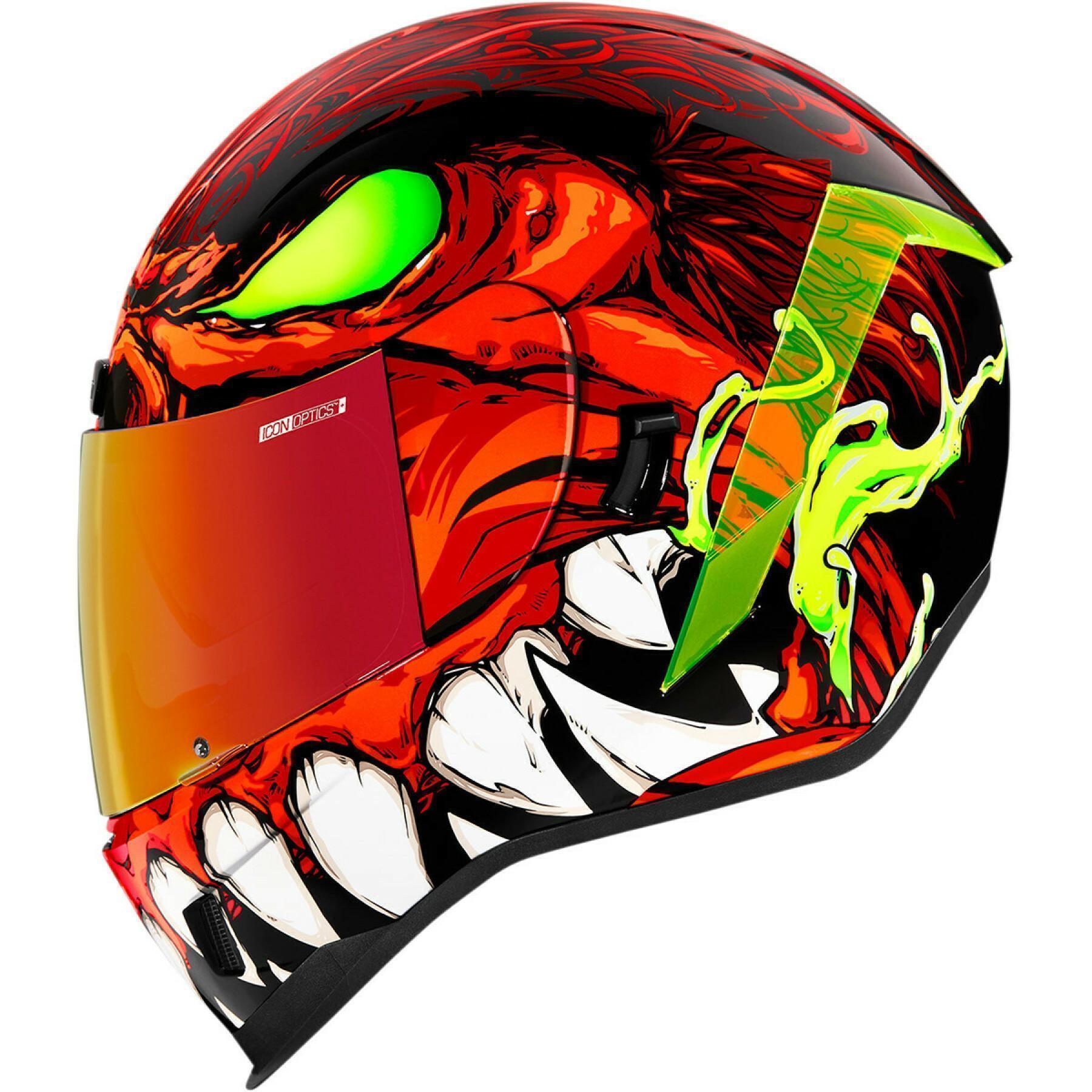 Full face motorcycle helmet Icon afrm manic'r
