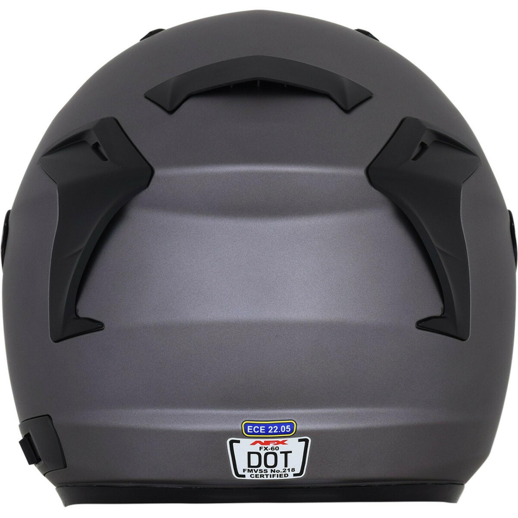 Jet motorcycle helmet AFX fx60 frost gray