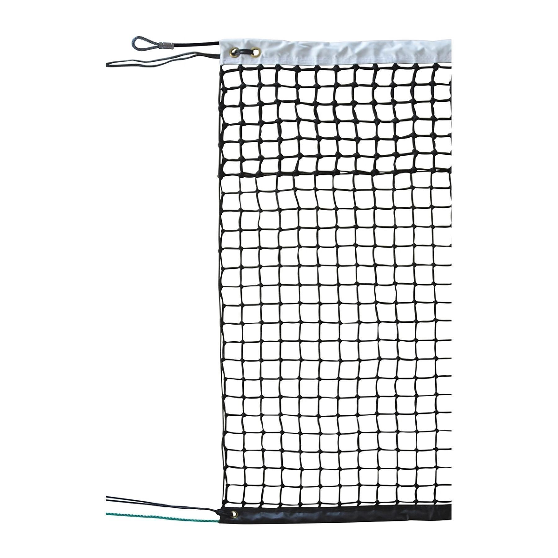 Tennis net roland garros pe braided 3mm mesh 40 doubled on 7 rows Sporti France