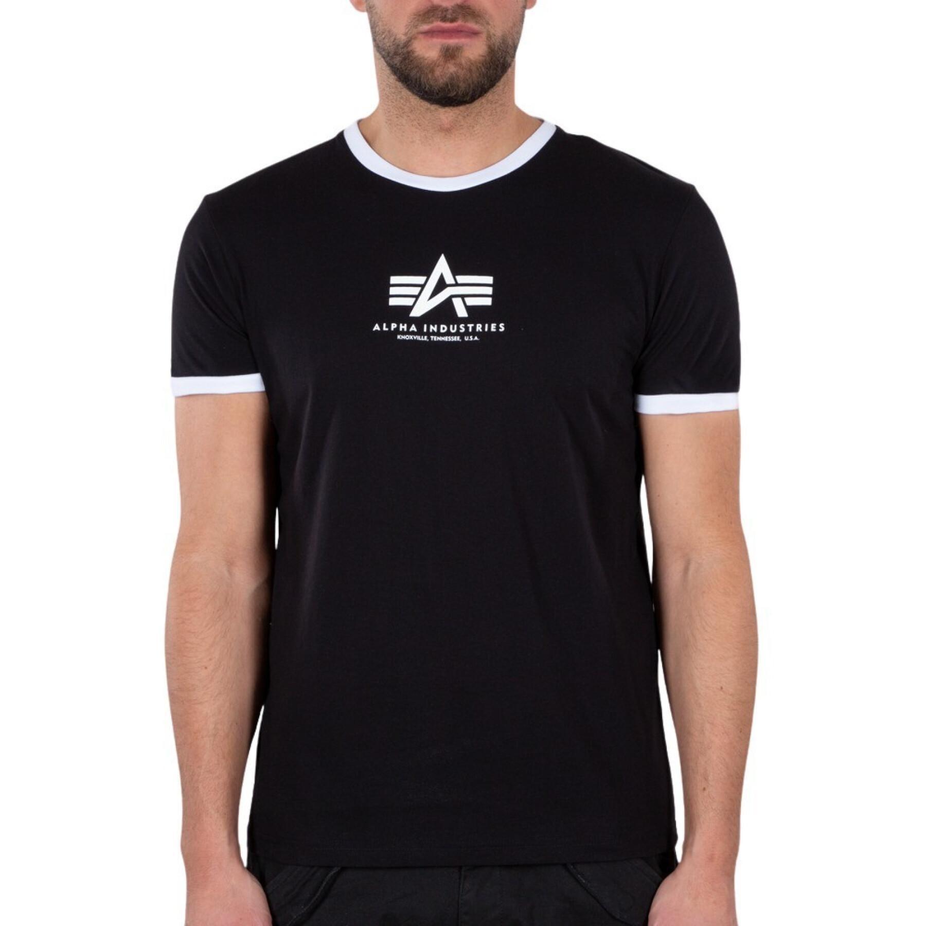 T-shirt Alpha Industries Basic Contrast ML - T-shirts and Polo shirts - Man  - Lifestyle