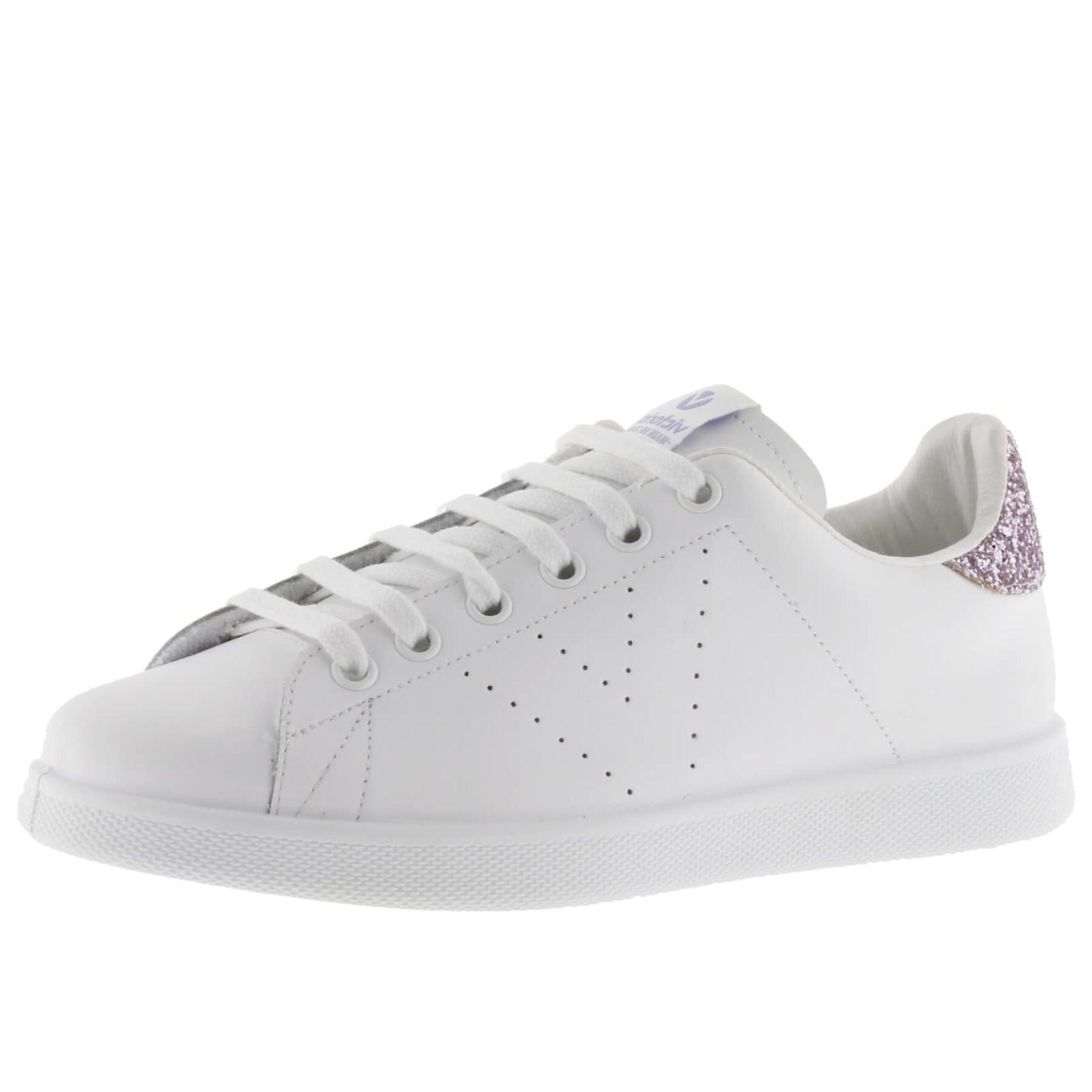 Leather sneakers girl Victoria Tennis