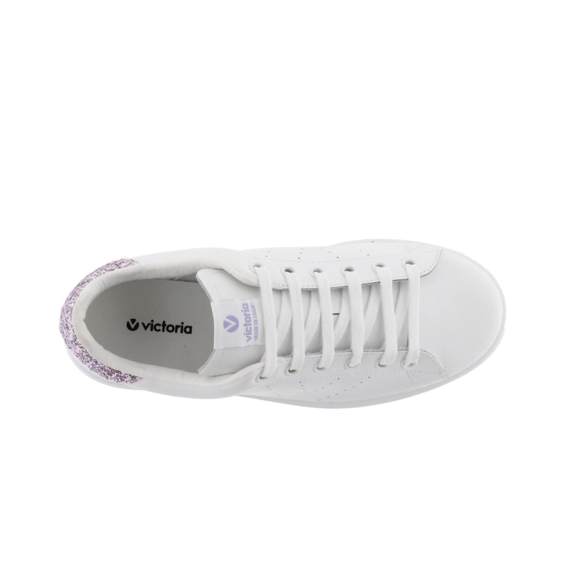 Leather sneakers girl Victoria Tennis