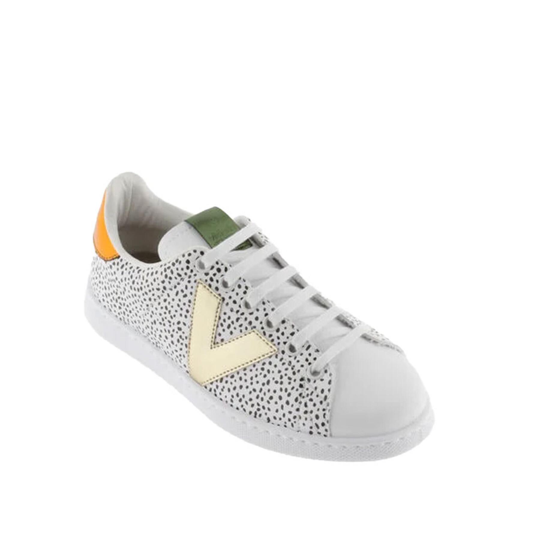Animal print leather effect sneakers for women Victoria