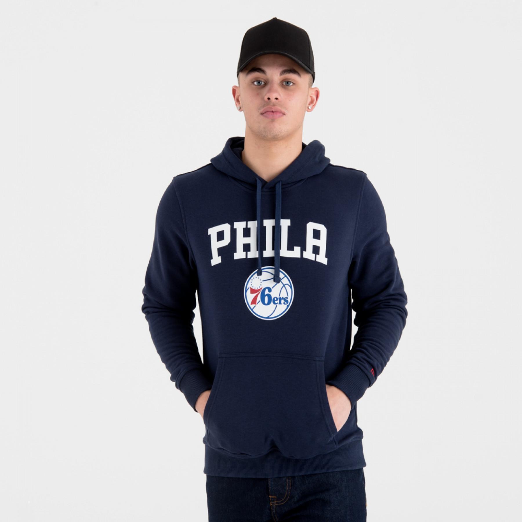 Sweat   capuche New Era  avec logo de l'équipe Philadehia 76ers
