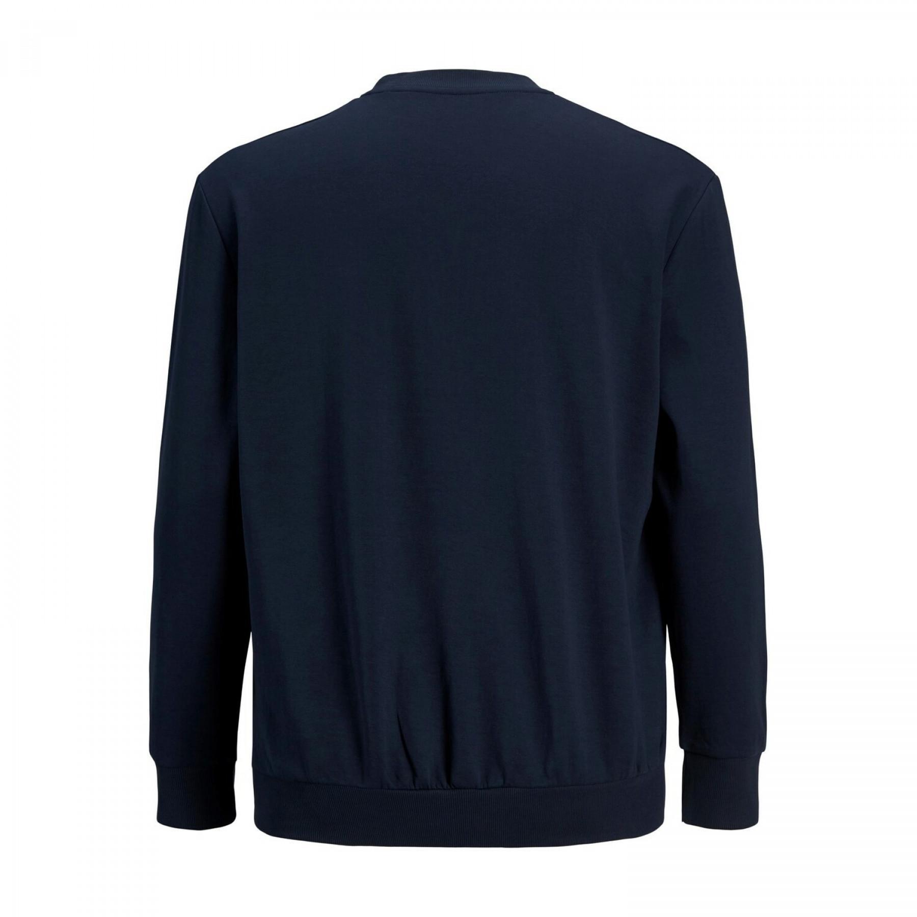 Sweatshirt large size Jack & Jones Basic Bleu
