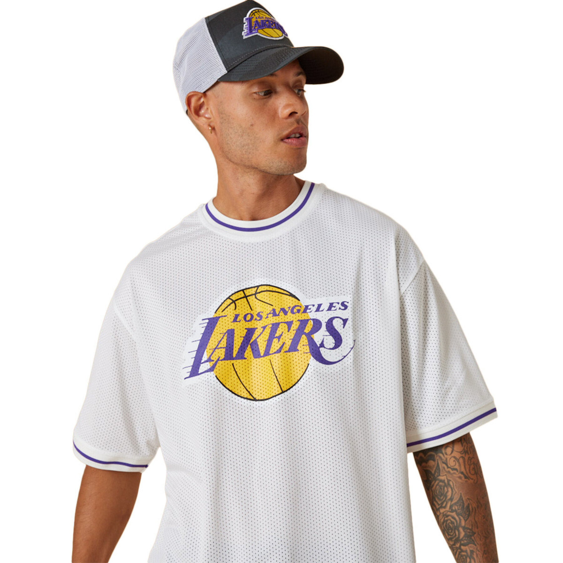 Short sleeve T-shirt Los Angeles Lakers Mesh Logo