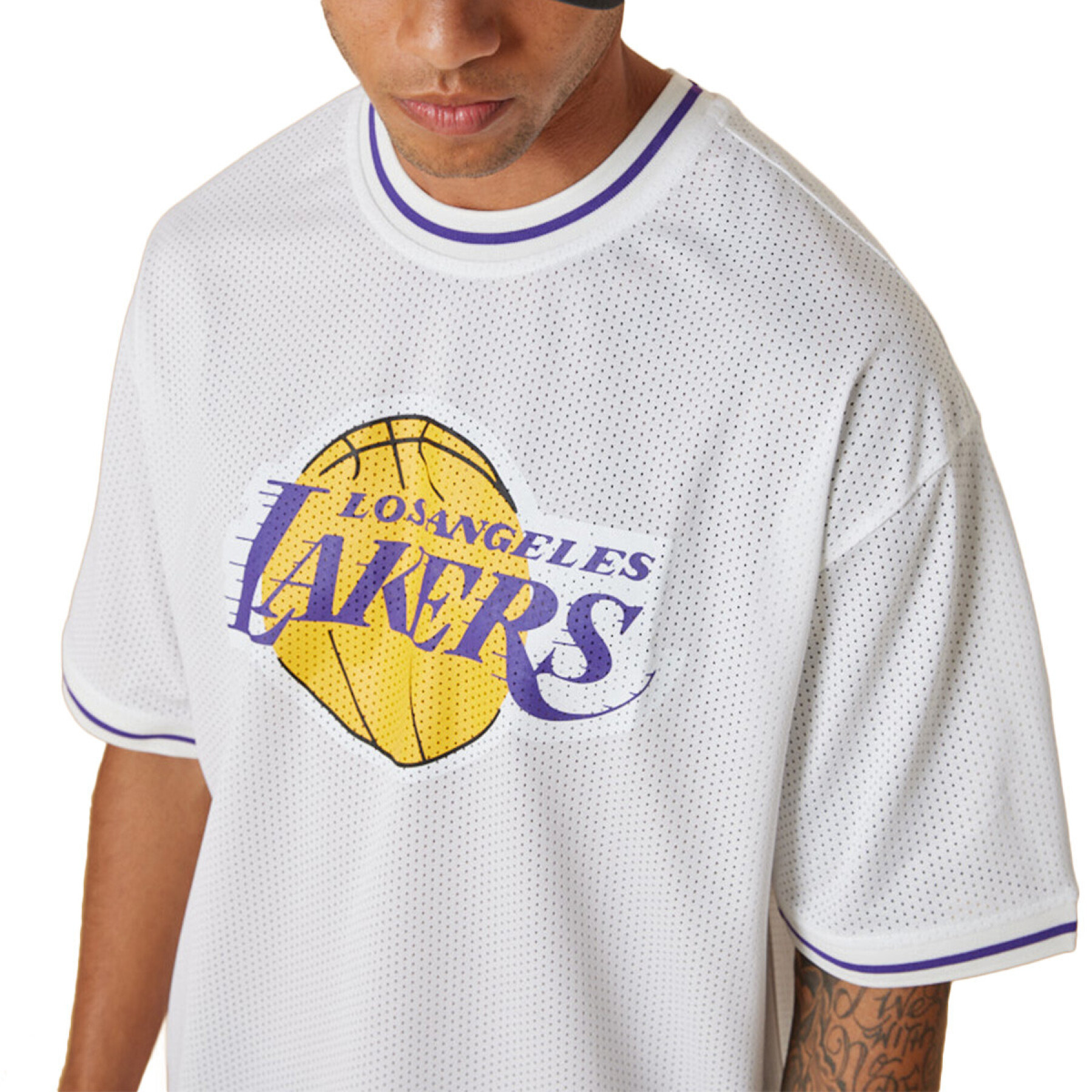 Short sleeve T-shirt Los Angeles Lakers Mesh Logo