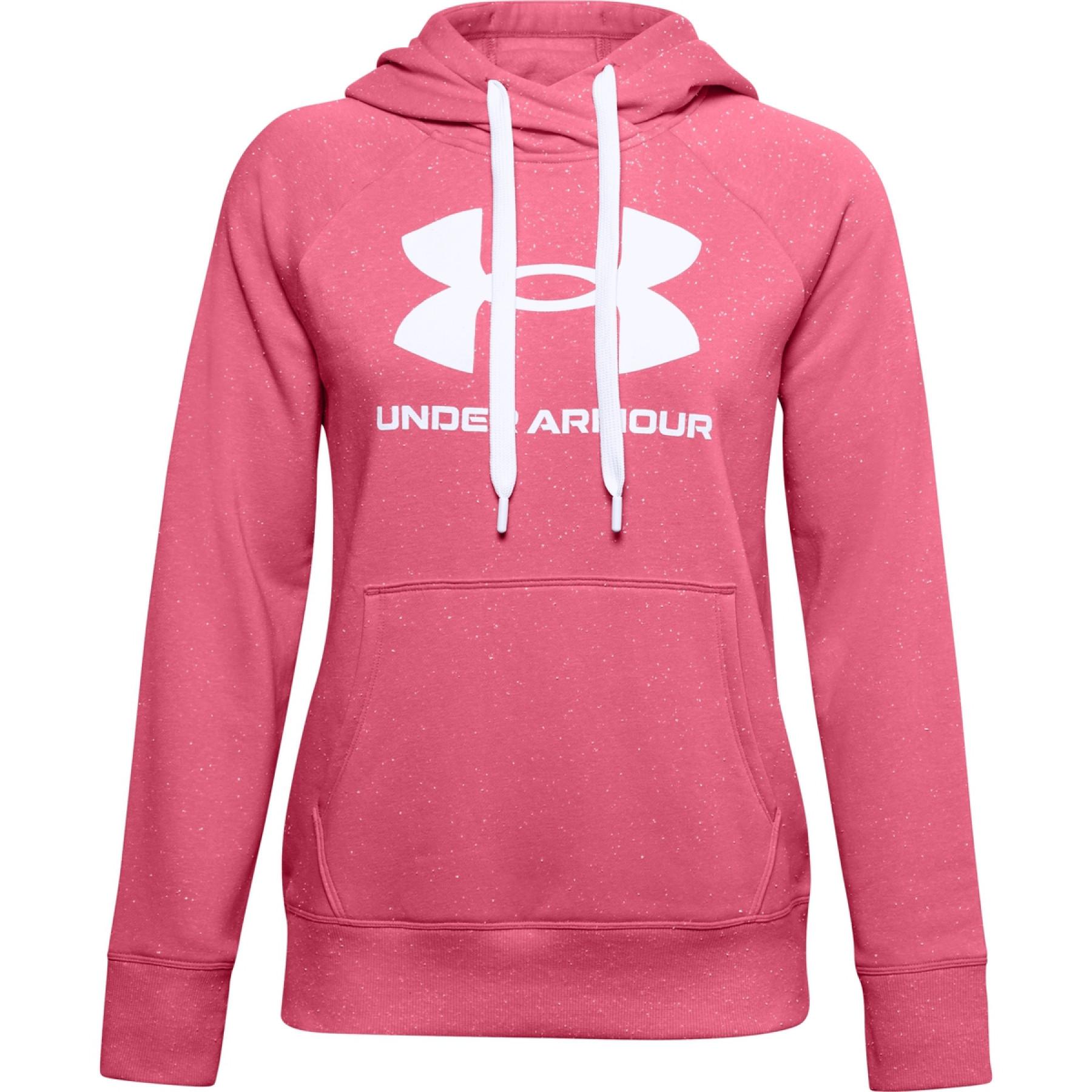 Women's hoodie Under Armour logo Rival Fleece
