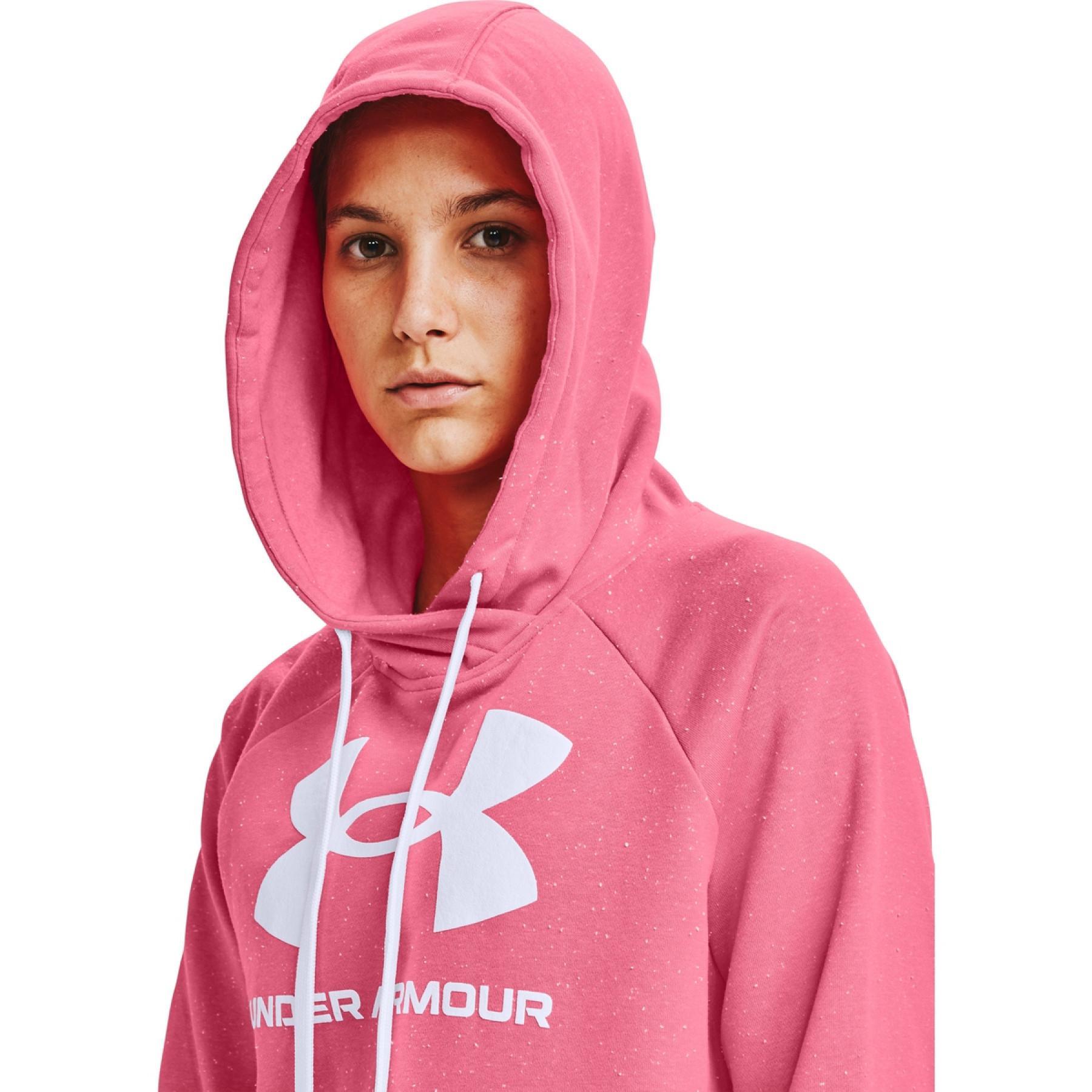 Women's hoodie Under Armour logo Rival Fleece