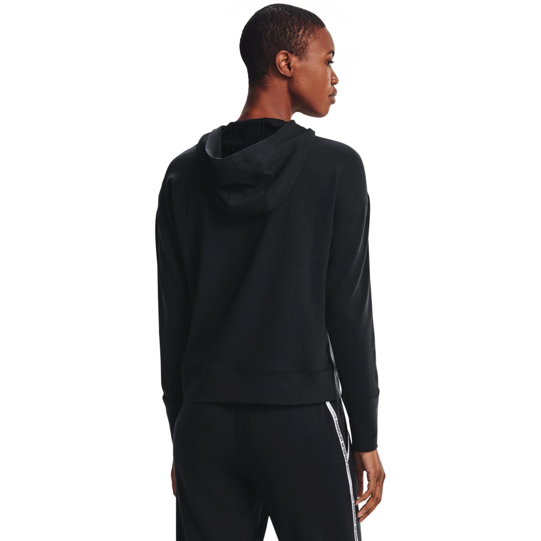 Women's hoodie Under Armour avec bande Rival Terry