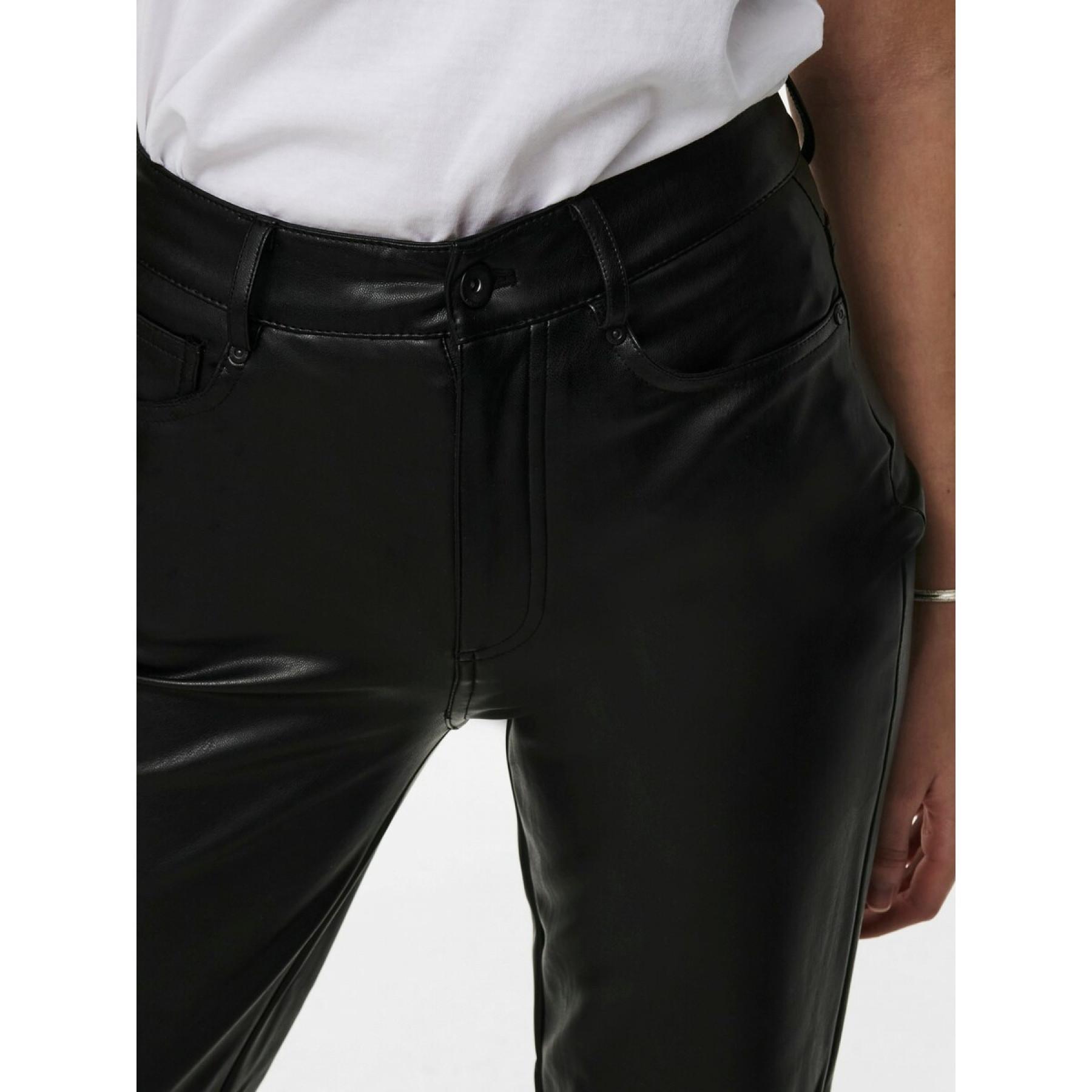 Women's trousers Only Emily imitation cuir