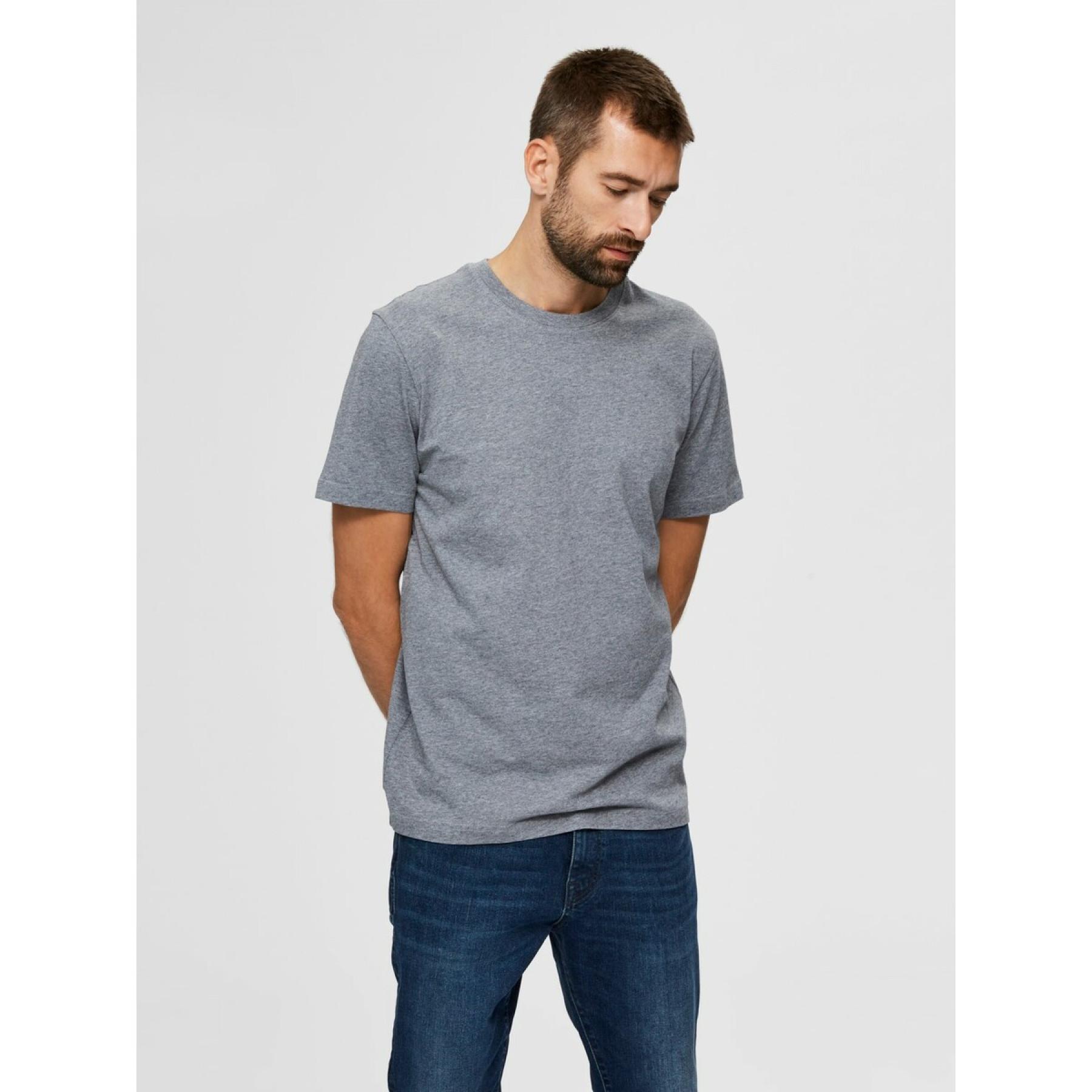 T-shirt Selected manches courtes Col rond Norman 180