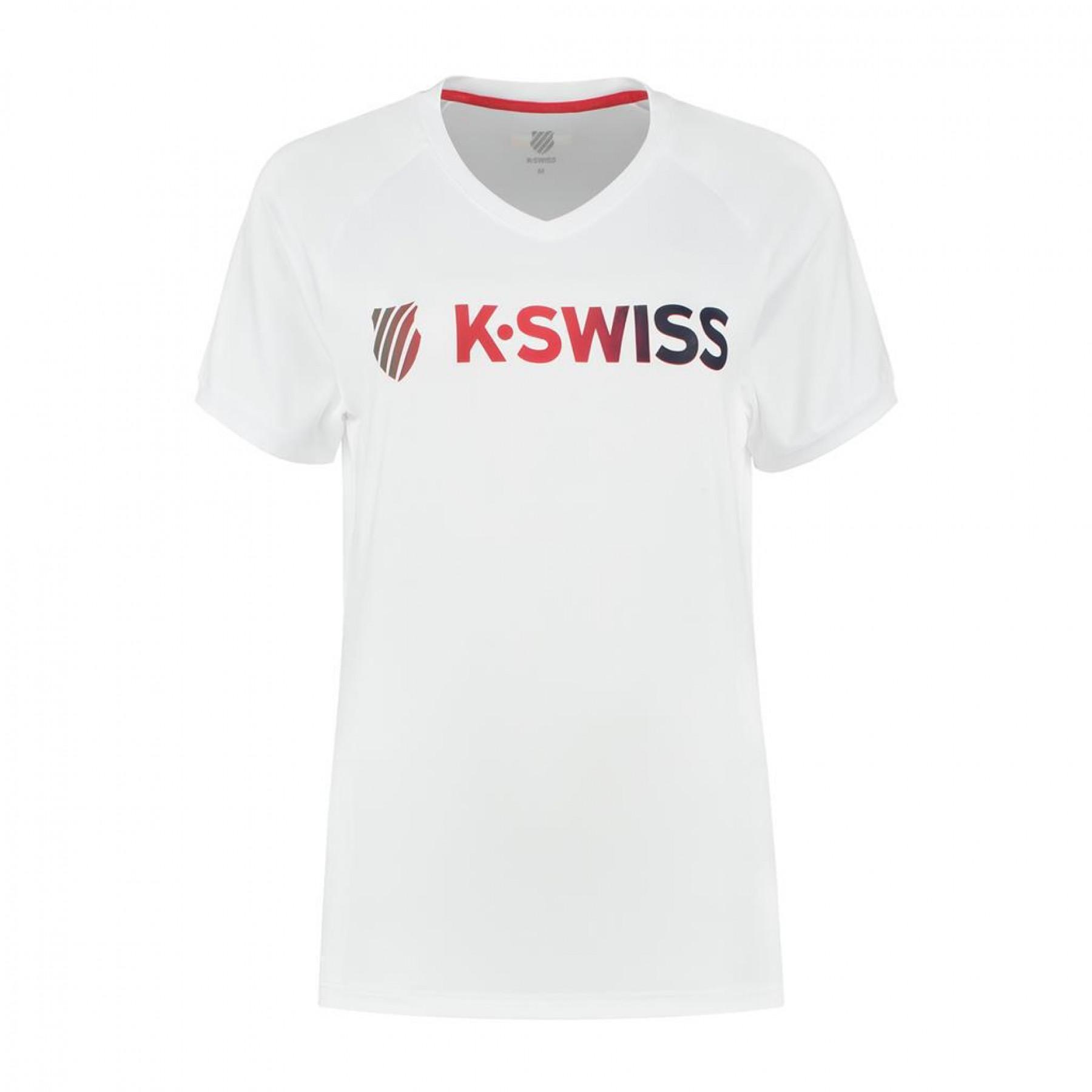 Women's T-shirt K-Swiss heritage sport logo