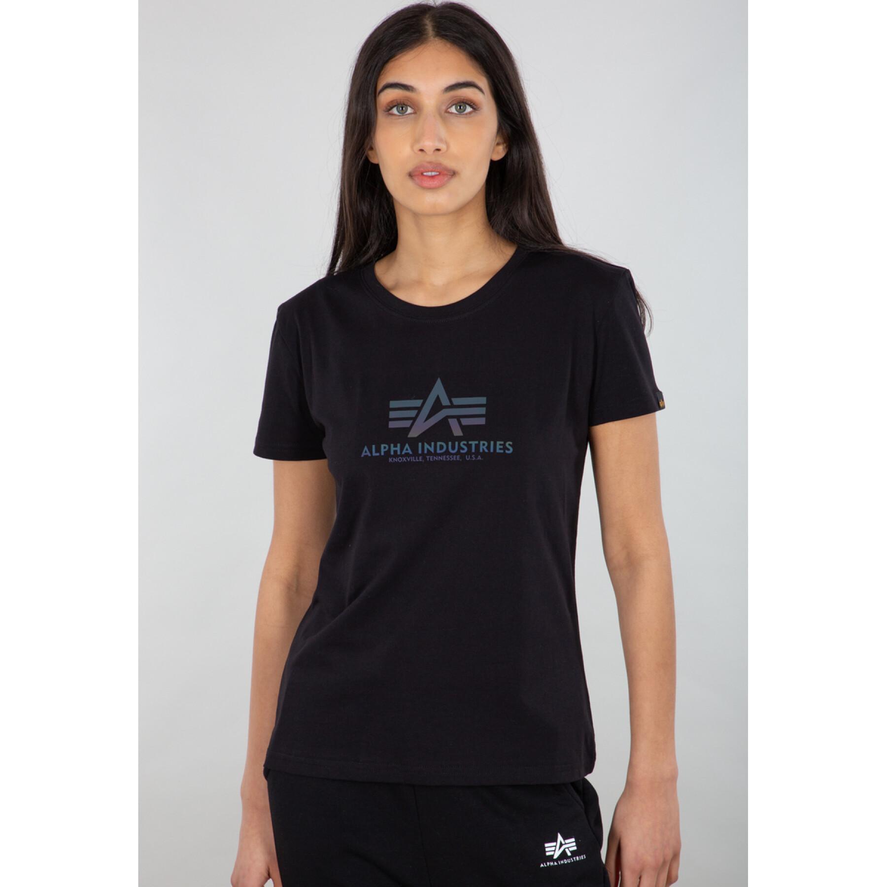 Women's T-shirt Alpha Industries New Basic Rainbow Refl. Print