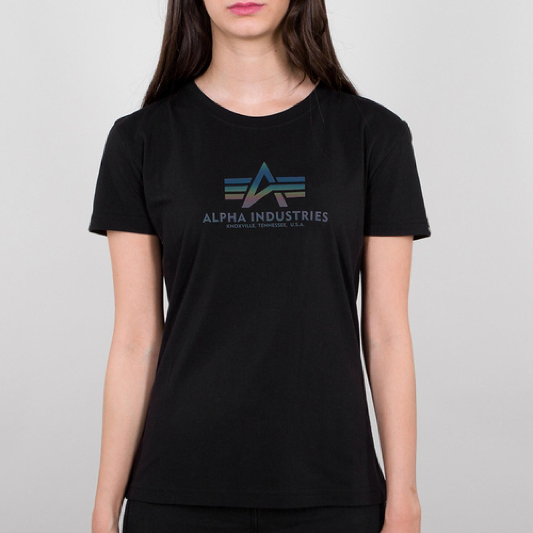 Women's T-shirt Alpha Industries New Basic Rainbow Refl. Print