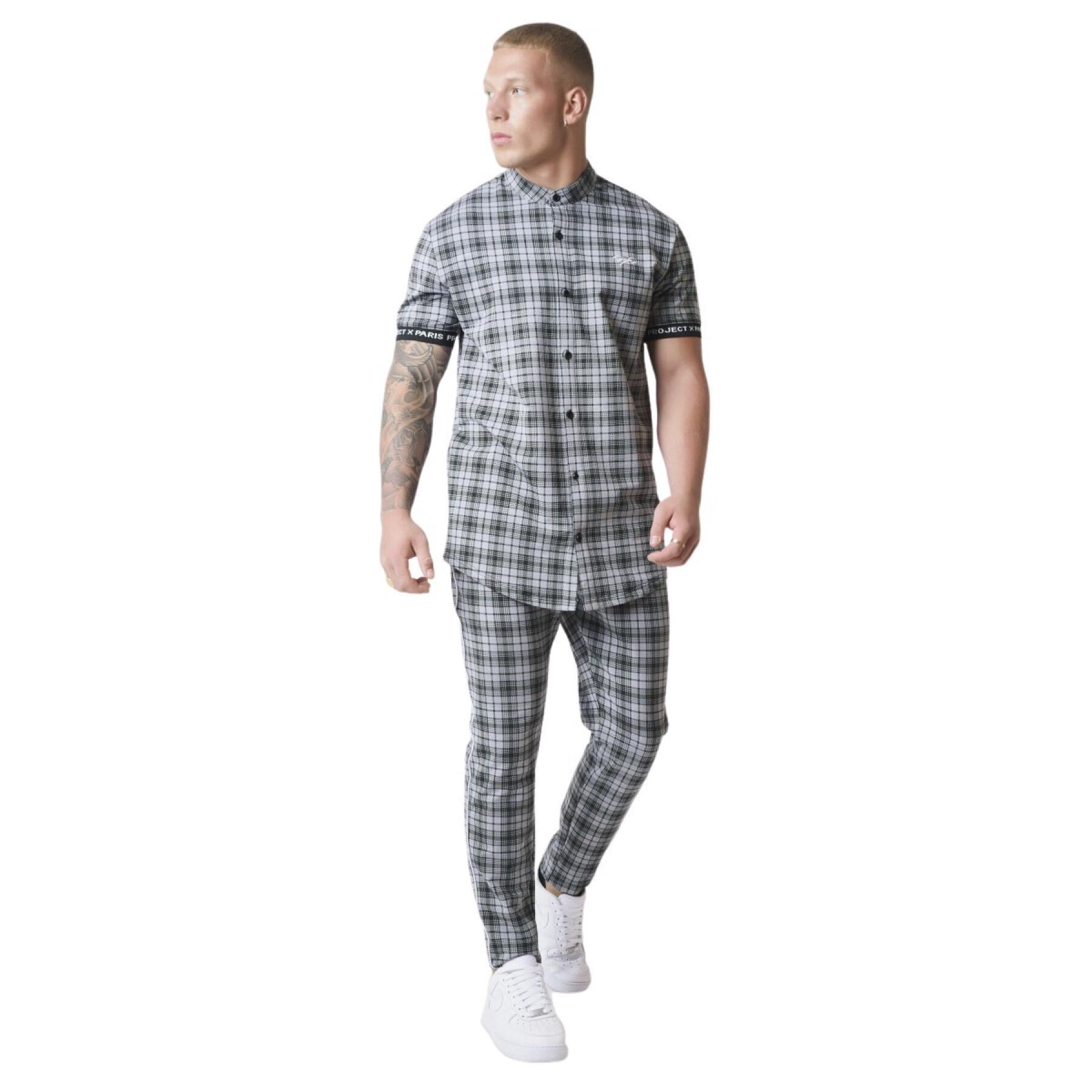 Short-sleeved checkered shirt Project X Paris