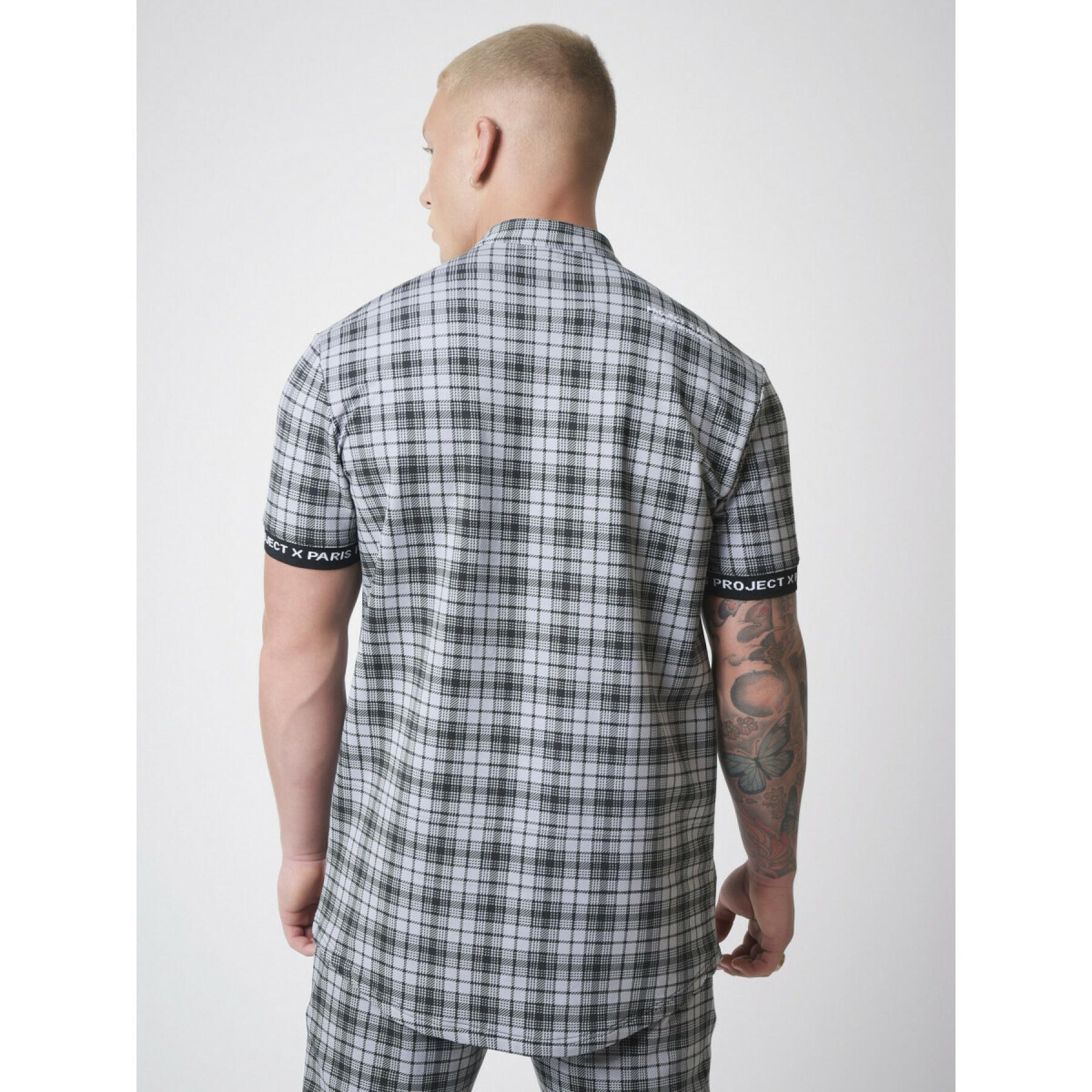Short-sleeved checkered shirt Project X Paris