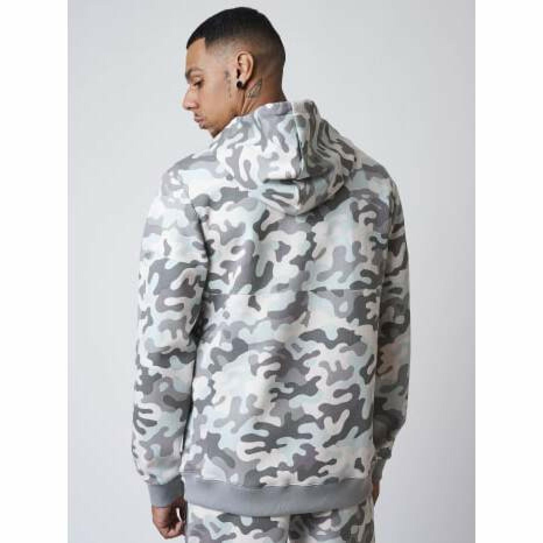 Hoodie print camouflage pockets reflect Project X Paris
