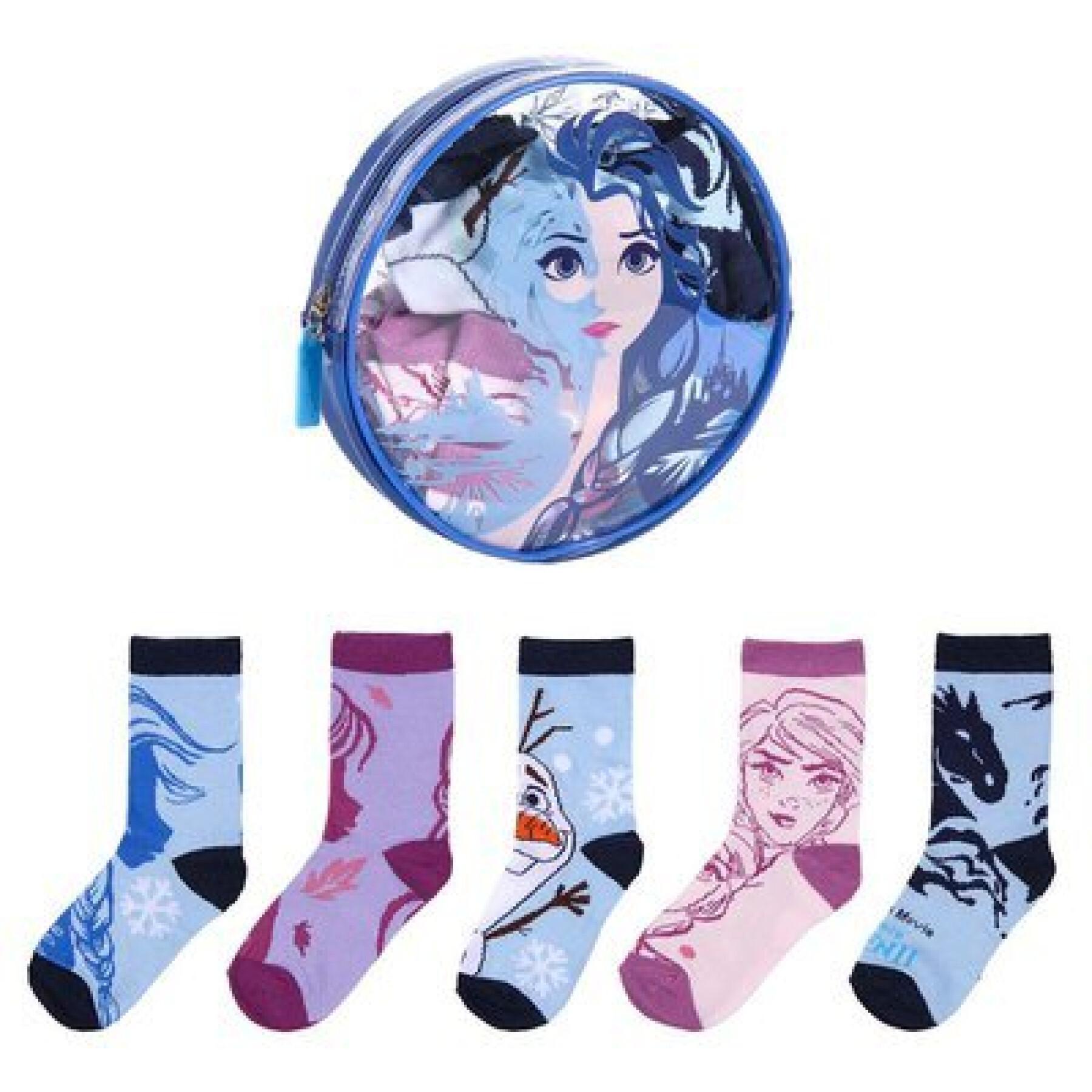Set of 5 baby girl socks Cerda Frozen II