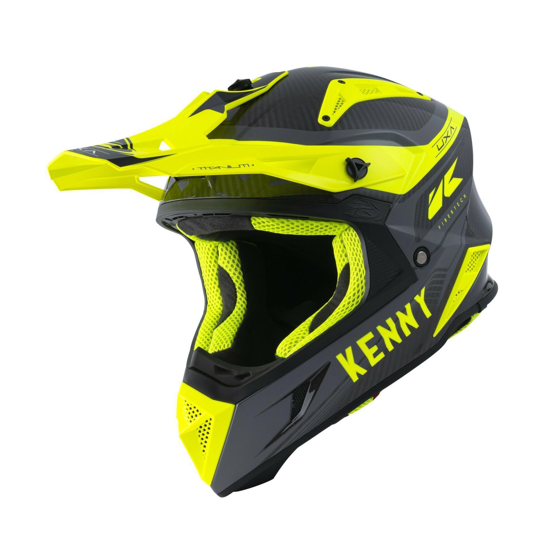 Motorcycle helmet Kenny titanium carbone graphic