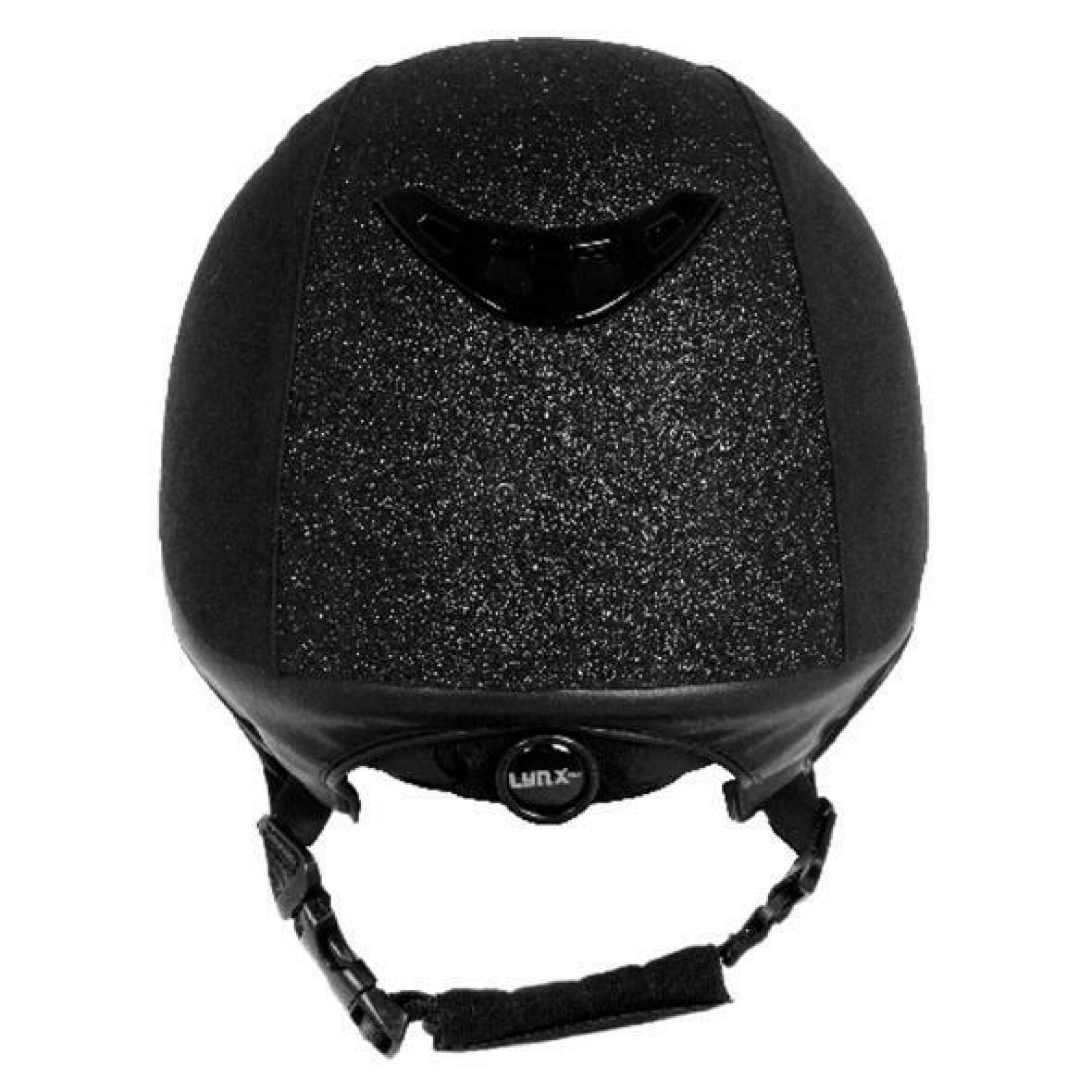 Microfiber helmet Back on Track EQ3 Lynx strass