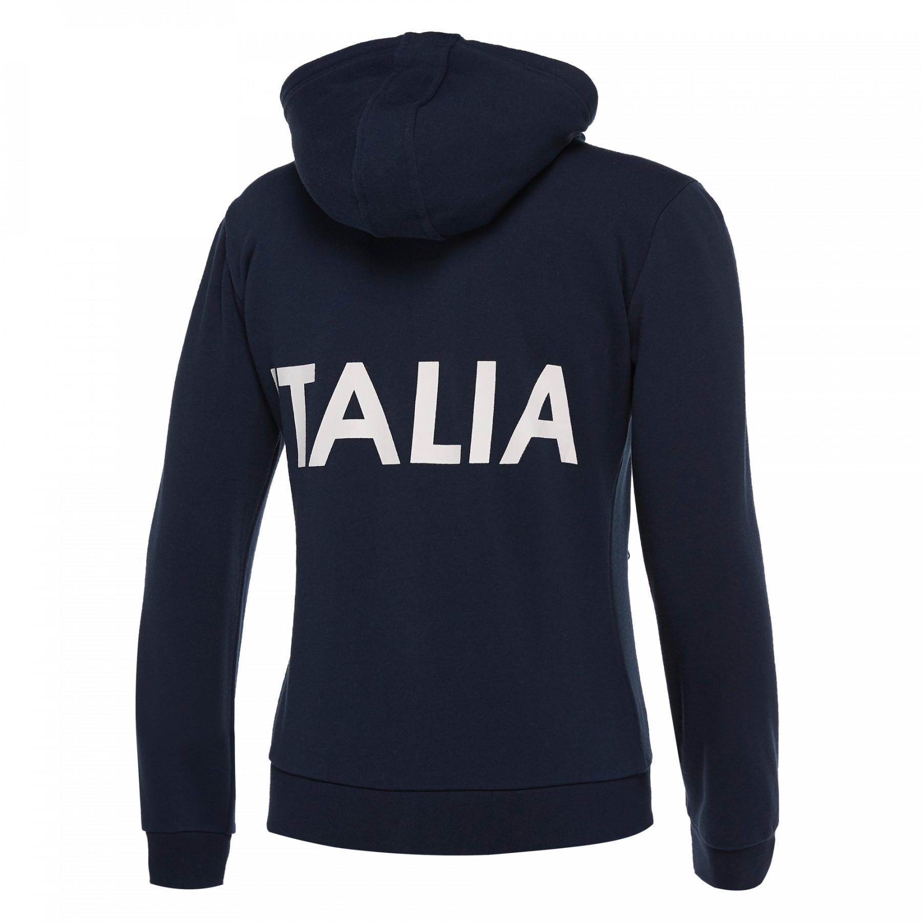 Women's hooded sweatshirt Italie Rugby 2018