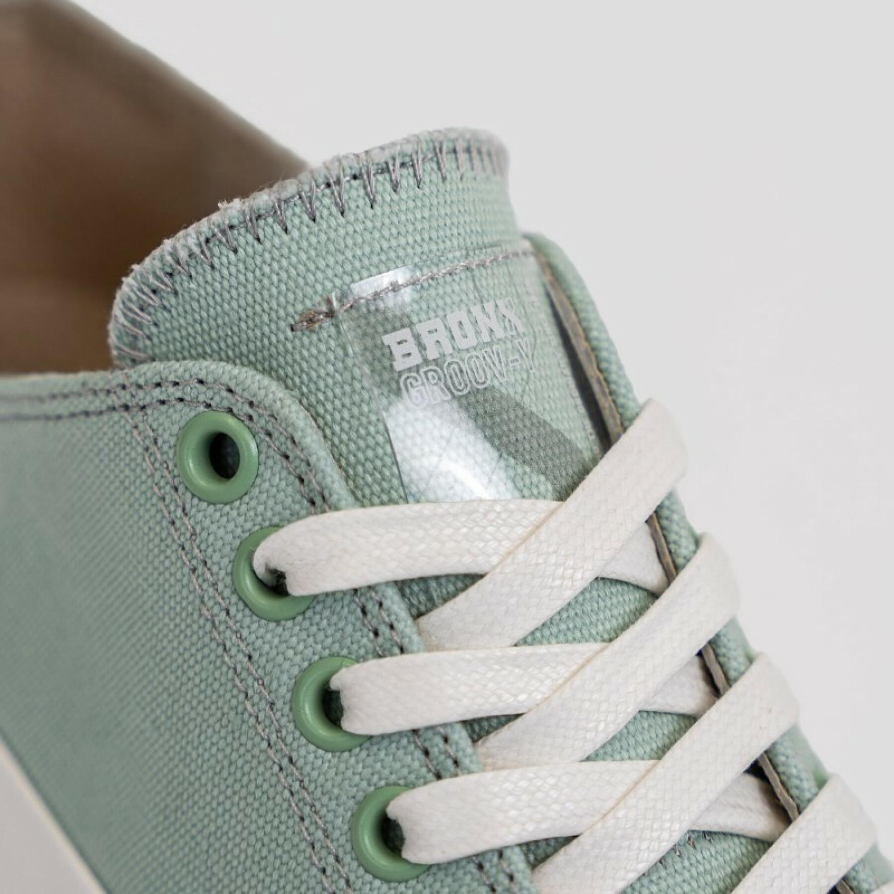 Women's sneakers Bronx Groov-y low lace up Canvas sage
