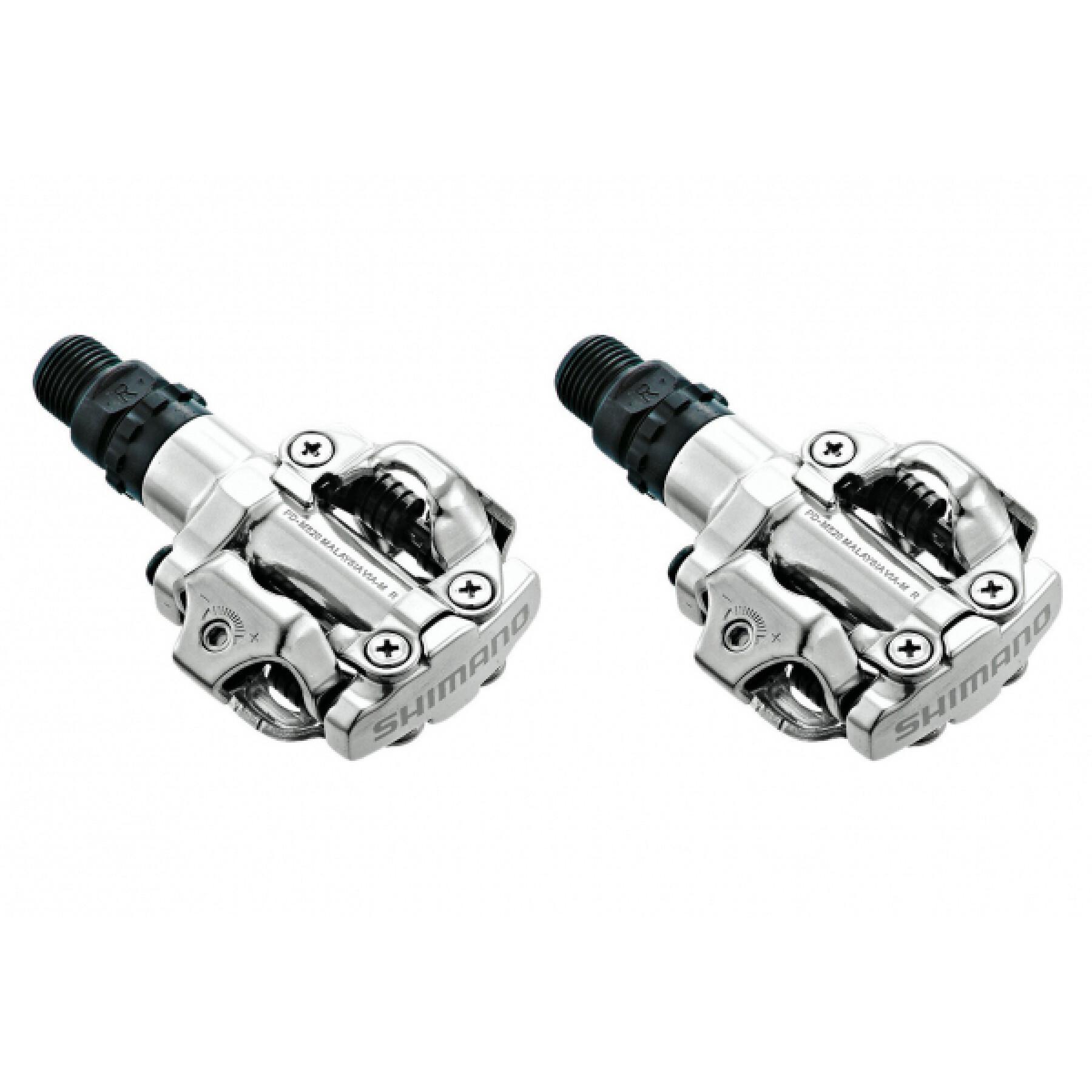 Automatic mountain bike pedals with cleats Shimano M520 SPD