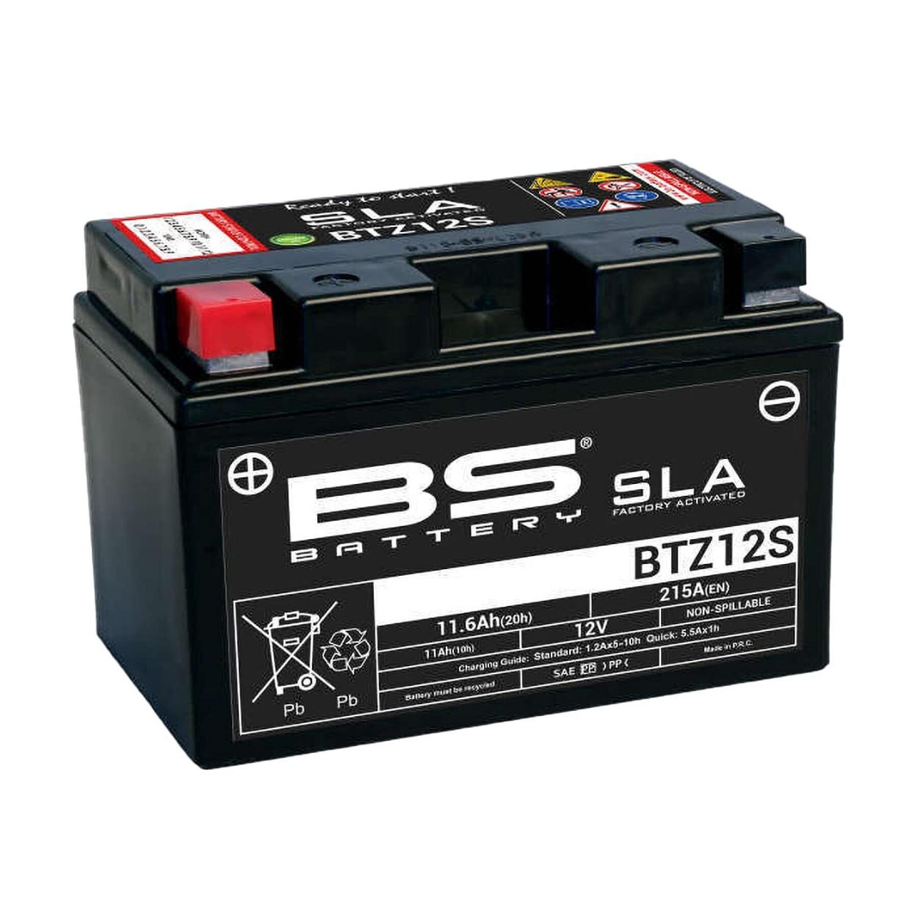 Motorcycle battery BS Battery SLA BTZ12S - C (10H-R) - C (20H-R)