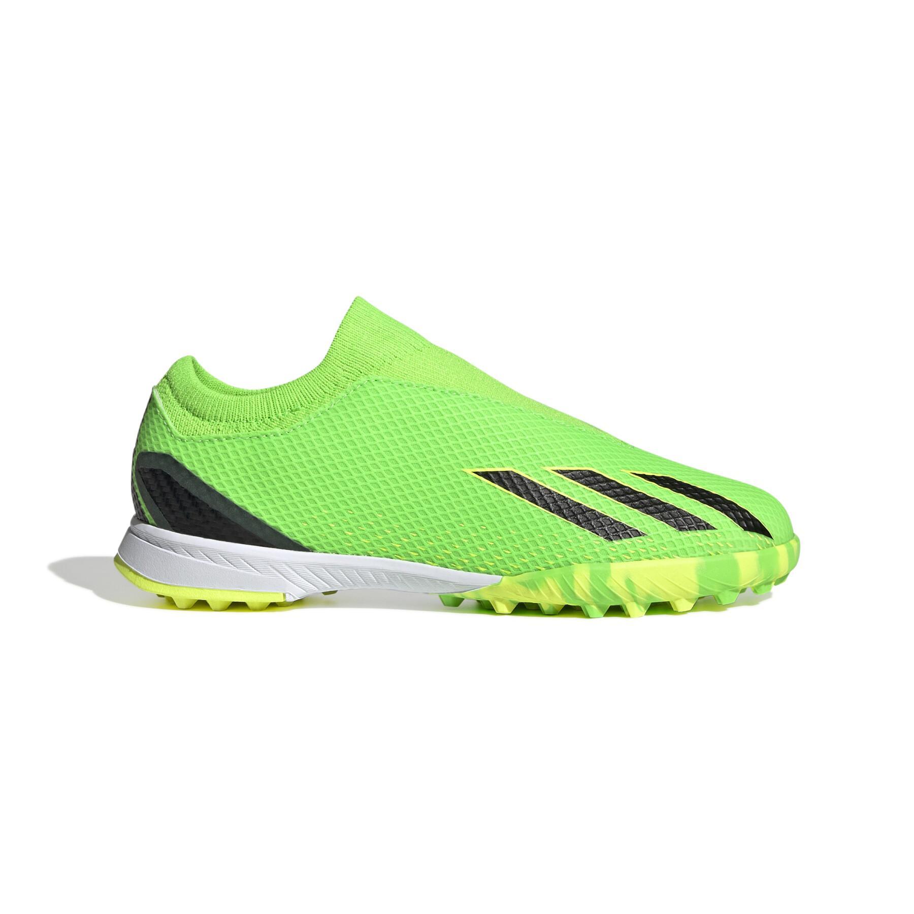 Soccer shoes without laces for children adidas X Speedportal.3 Turf - Game Data Pack