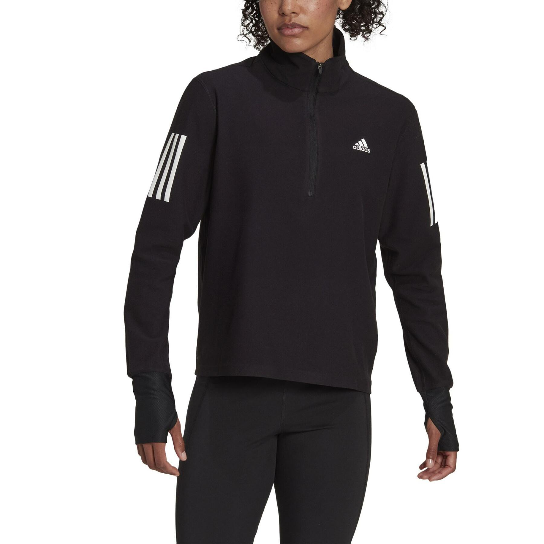 Women's 1/2 zip running sweatshirt adidas Own the Run