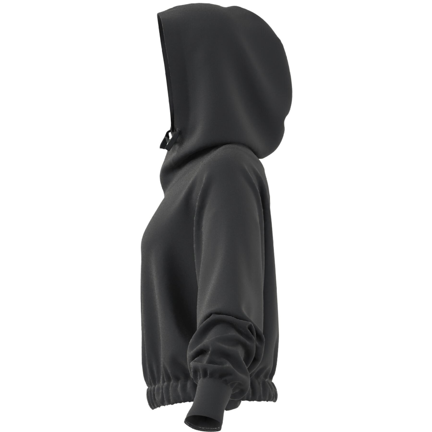 Women's short hooded sweatshirt adidas Studio Lounge