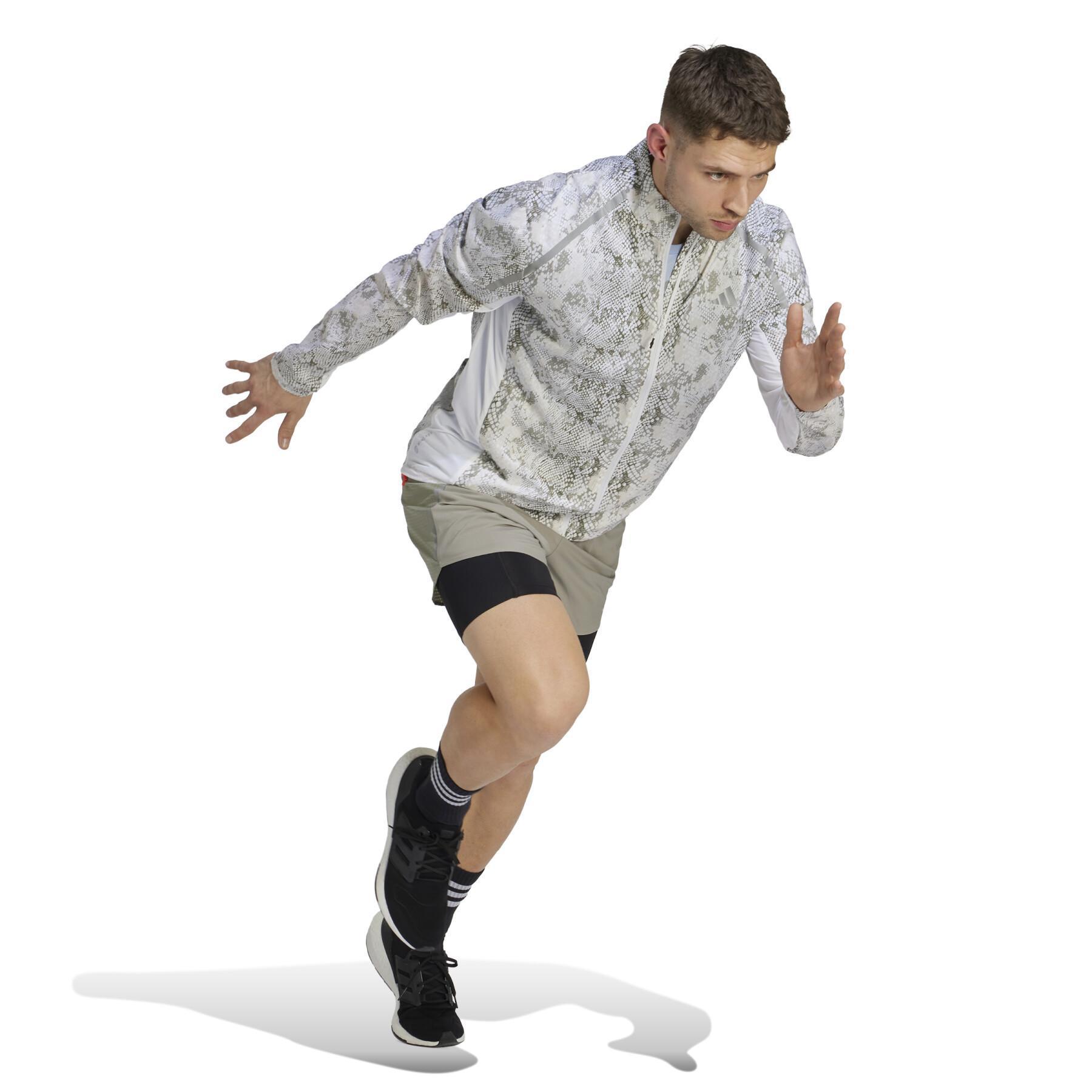 Full print waterproof jacket adidas Marathon