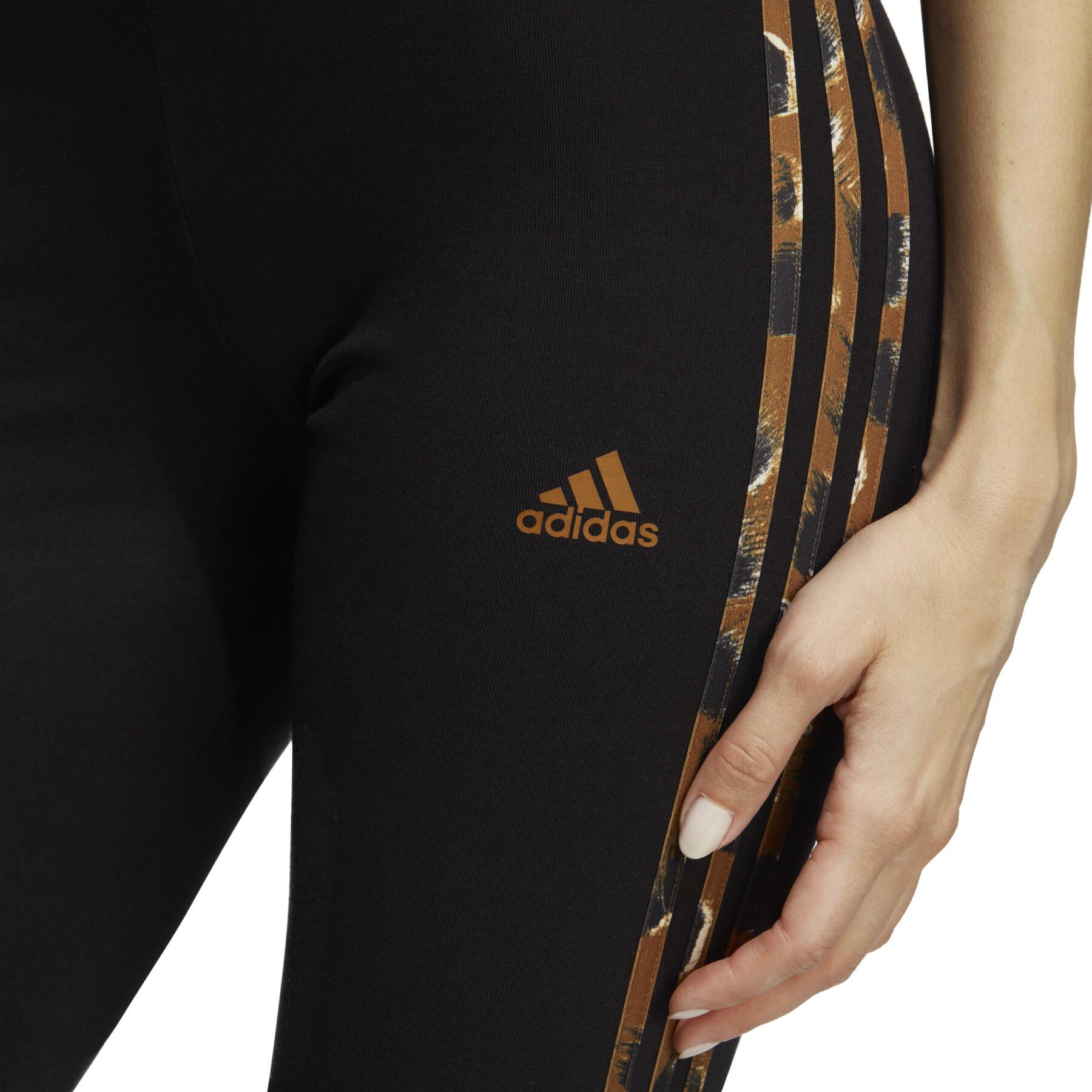 Animal print leggings for women adidas Essentials 3-Stripes