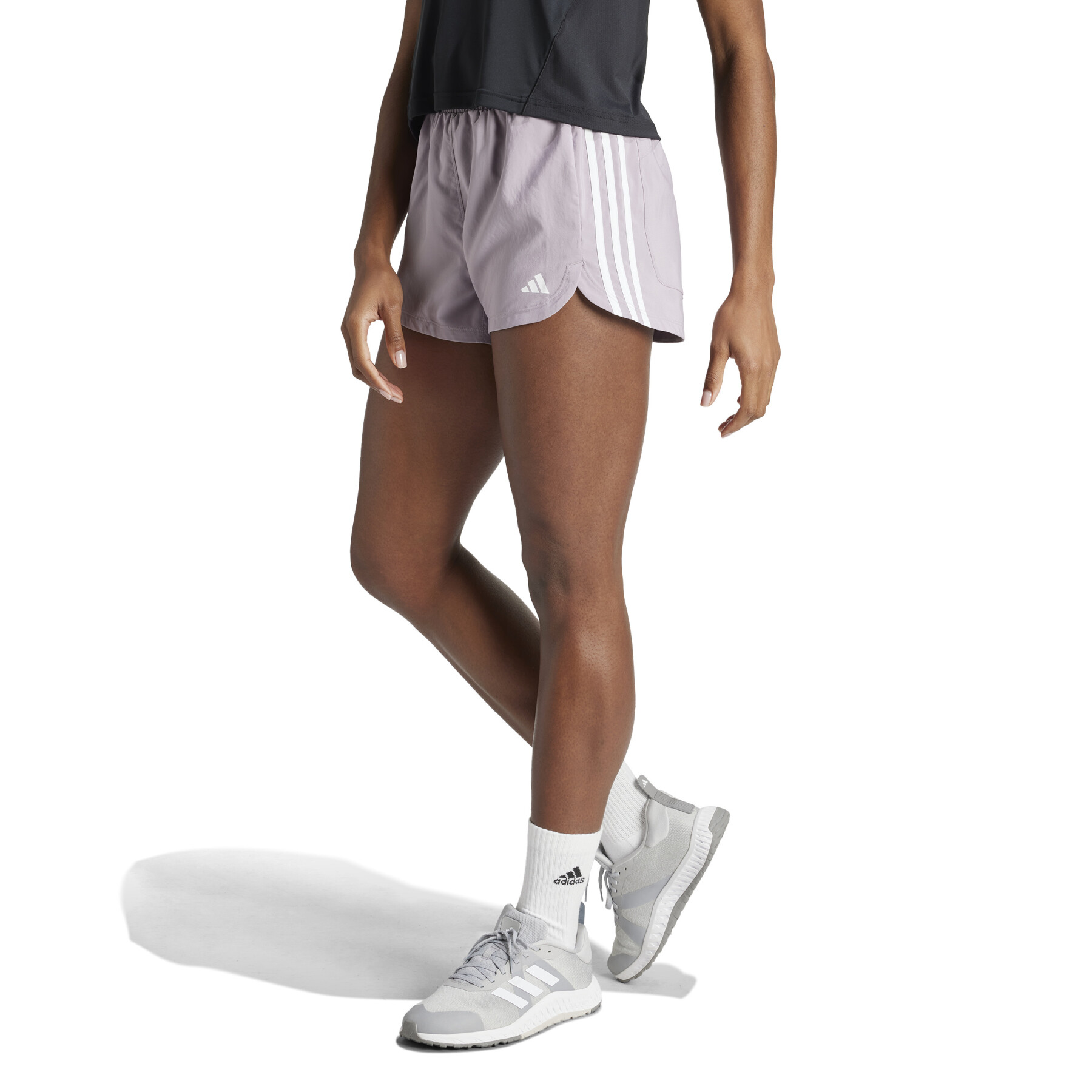 Women's high waist shorts adidas Pacer 3 Stripes
