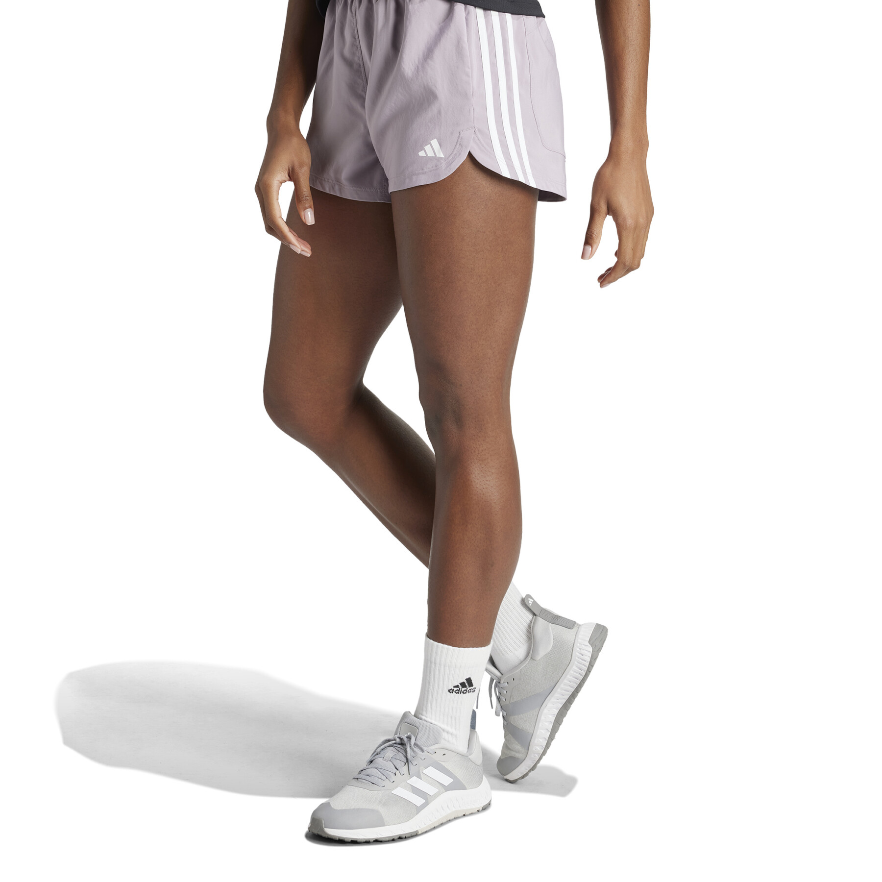Women's high waist shorts adidas Pacer 3 Stripes