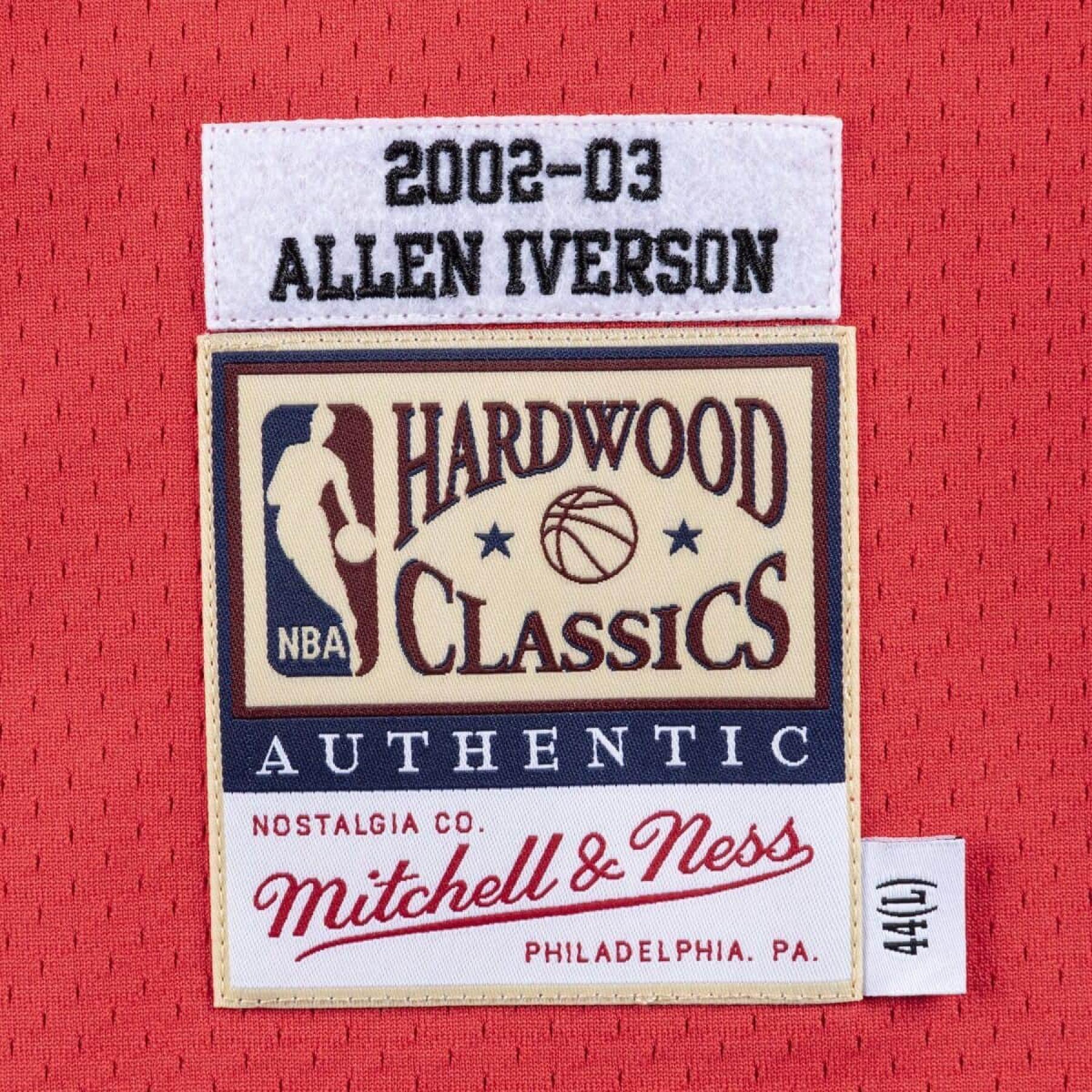 Authentic Jersey Philadelphia 76ers Allen Iverson 2002/03