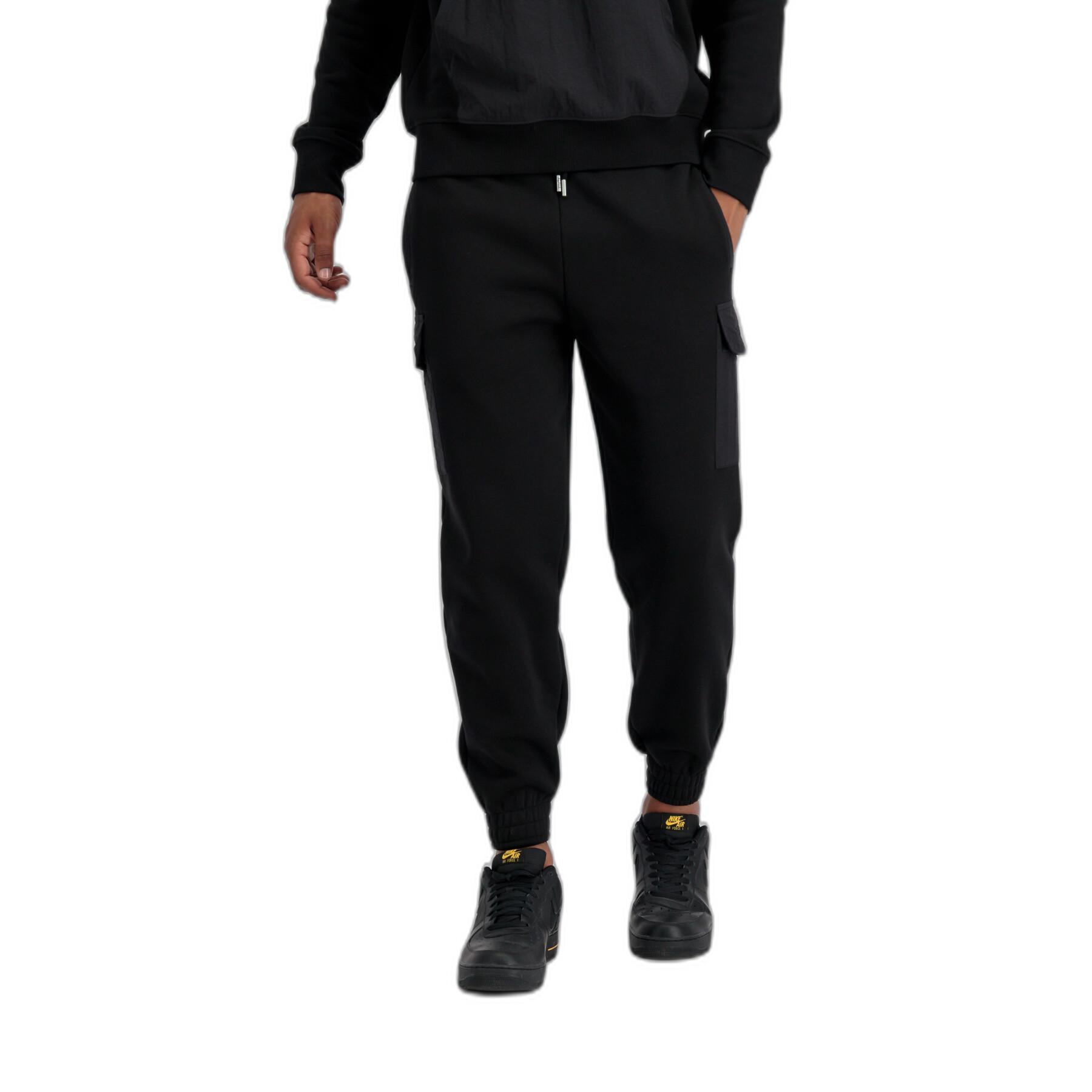 Nylon fleece cargo jogging suit Alpha Industries
