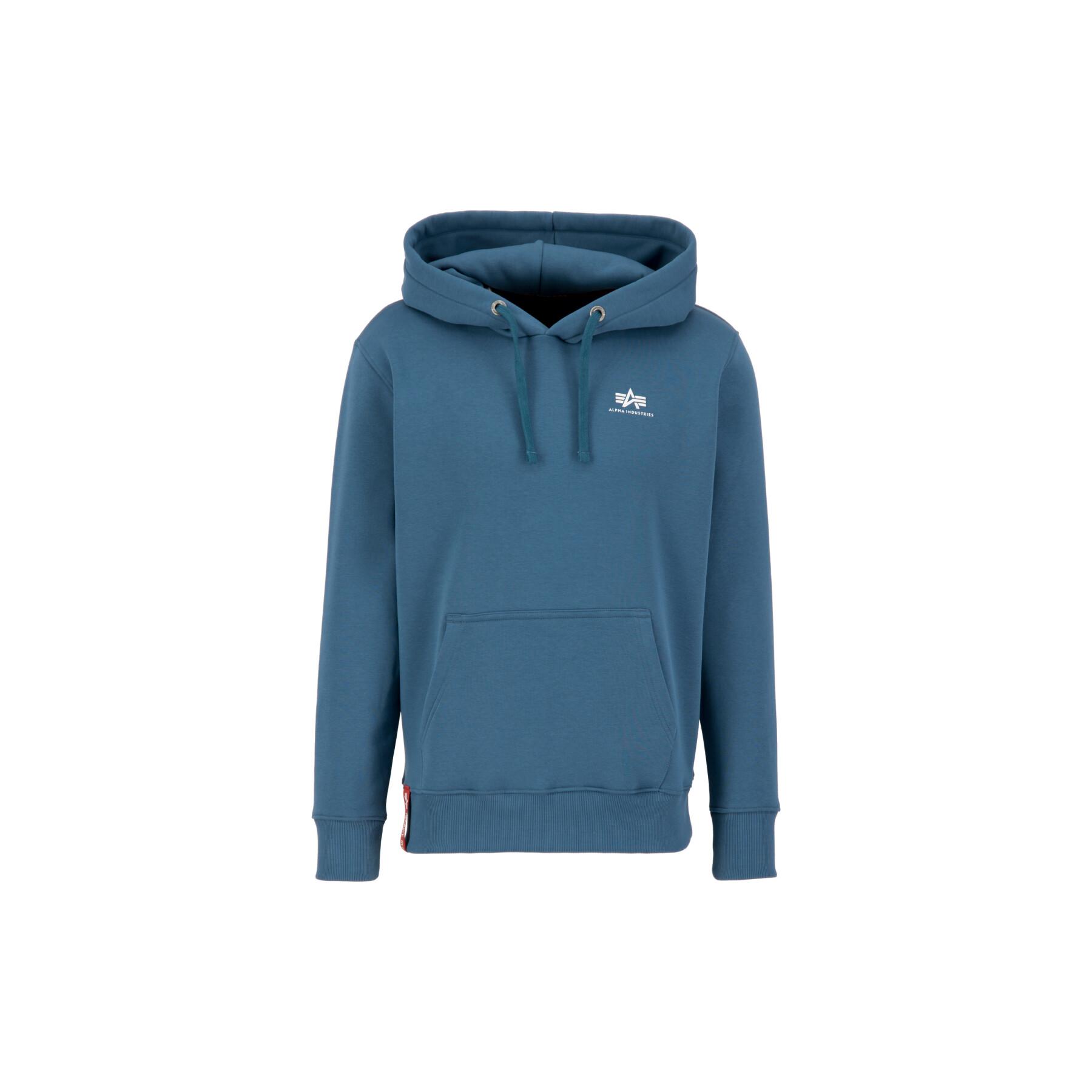 Sweatshirt hoodie small logo Alpha Industries Basic