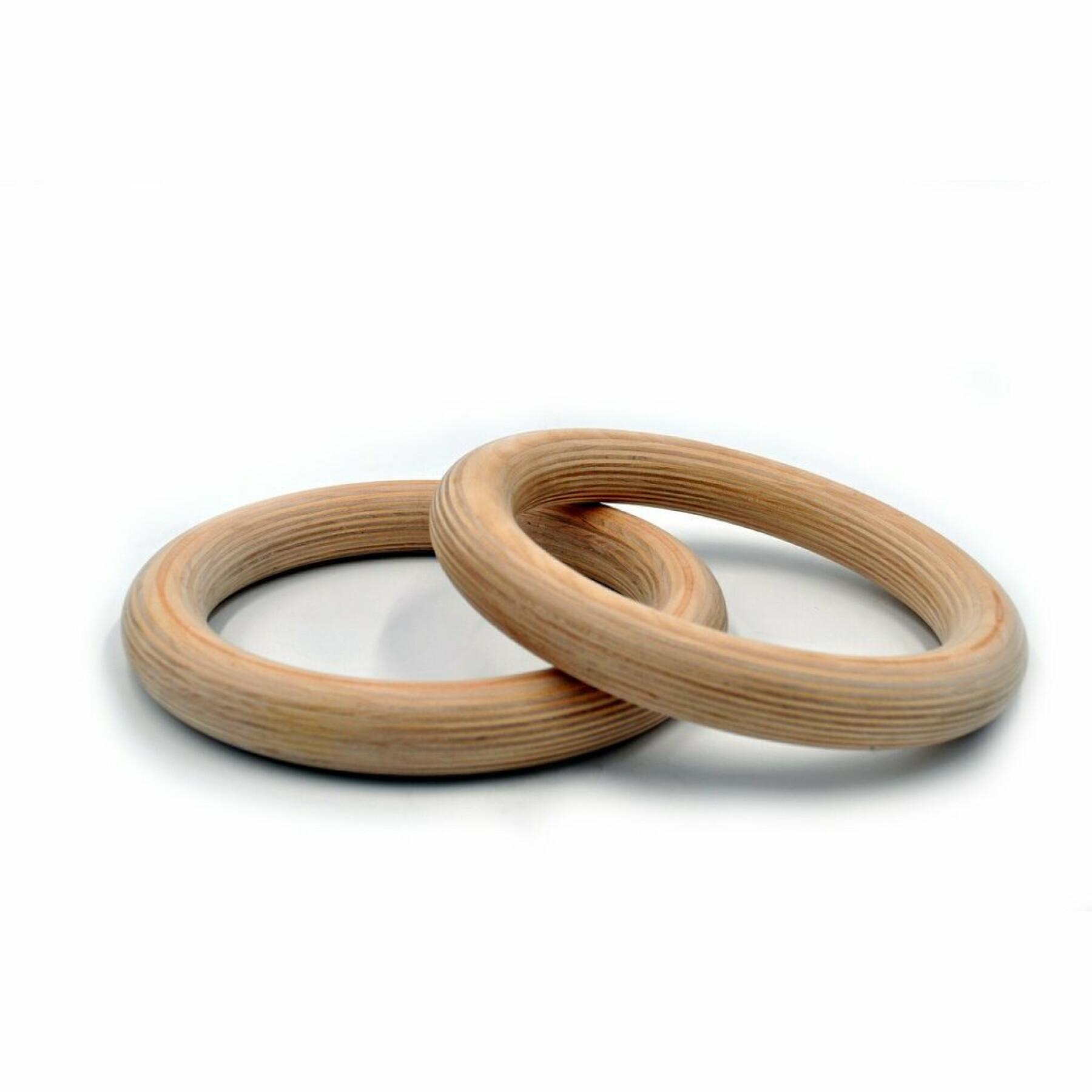 Wooden gymnastic rings Fit & Rack D32mm