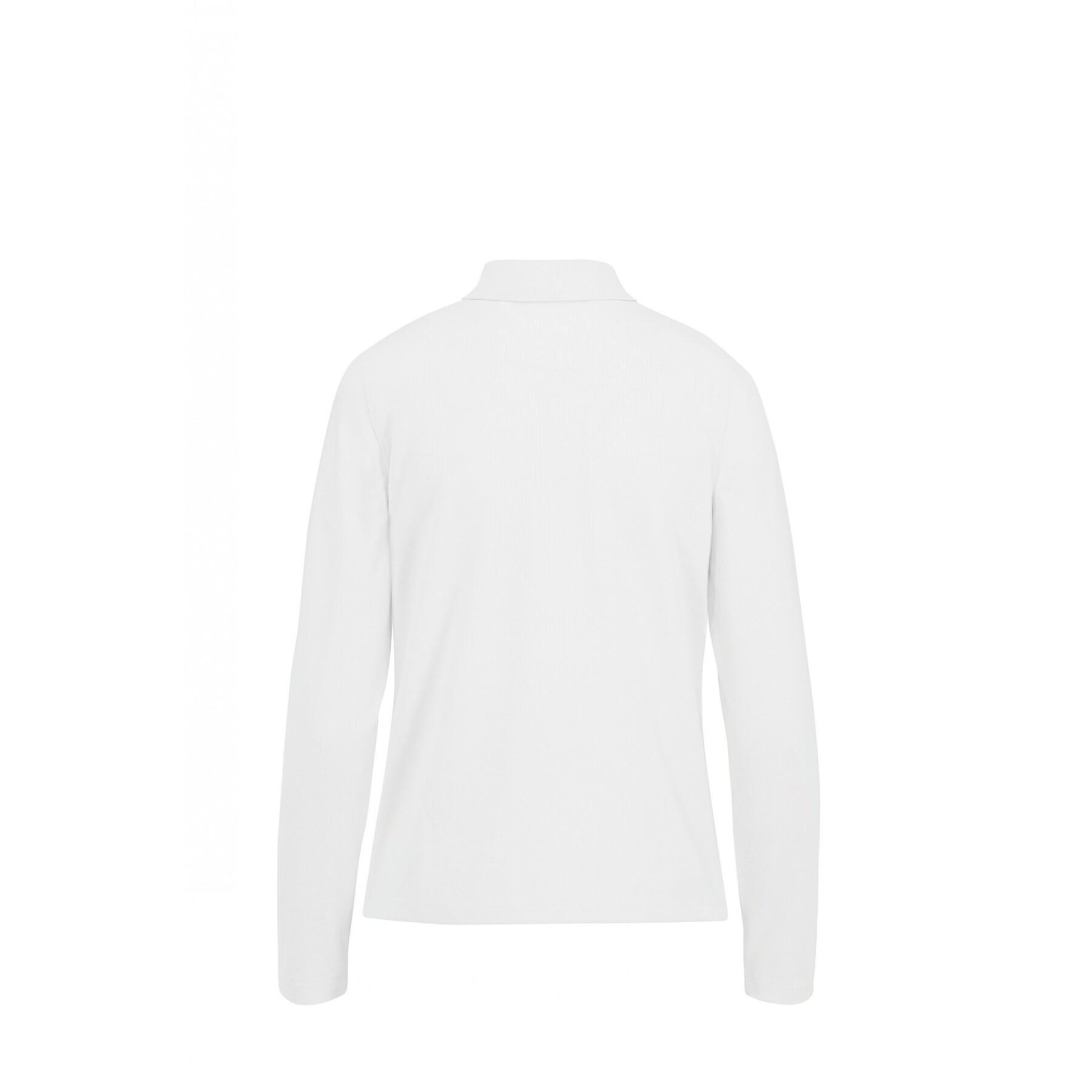 Women's long-sleeved polo shirt B&C 210