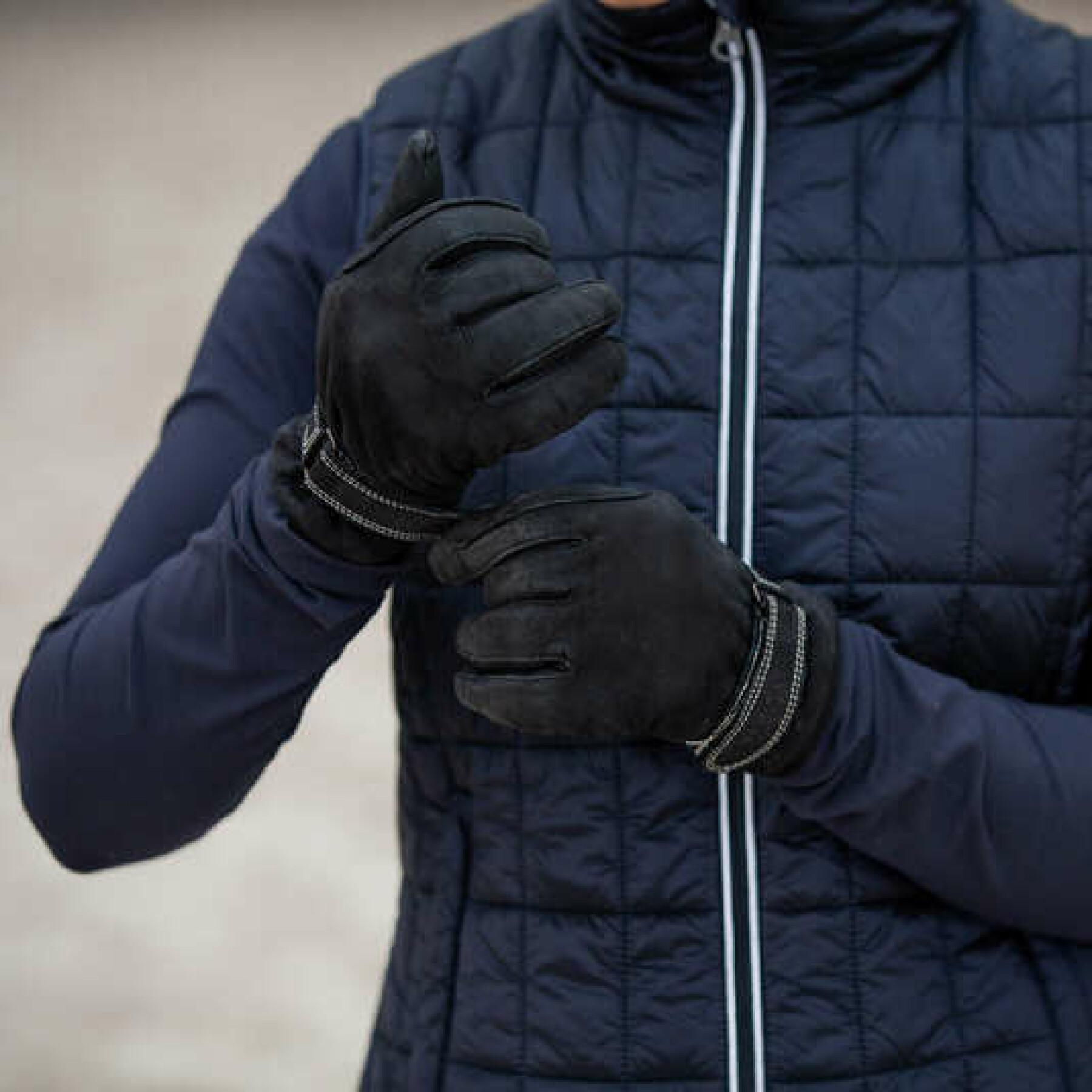Thermal leather riding gloves B Vertigo Milan