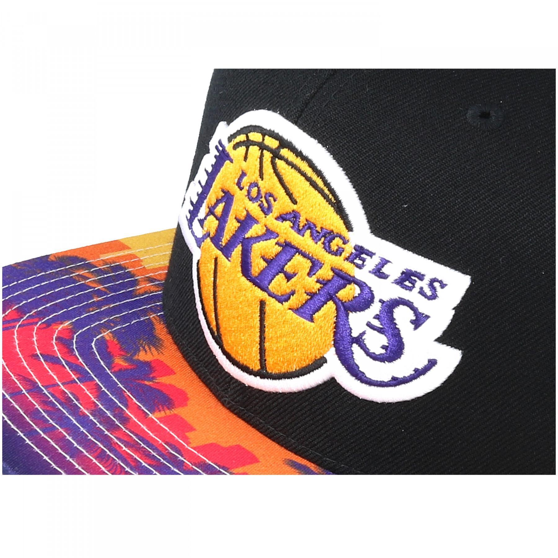 Casquette Mitchell & Ness  Team Arch Tone Lakers
