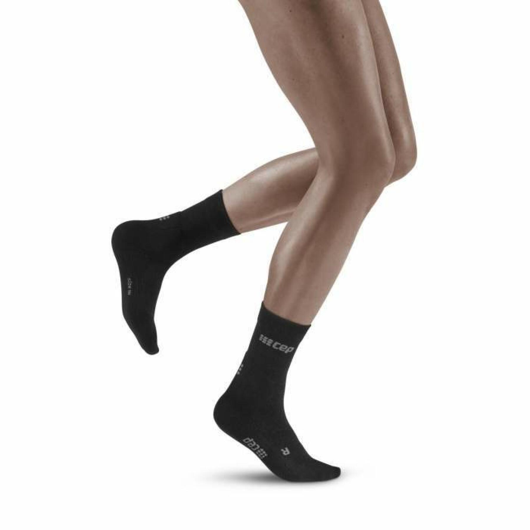 Women's mid-calf compression socks for cold weather CEP Compression