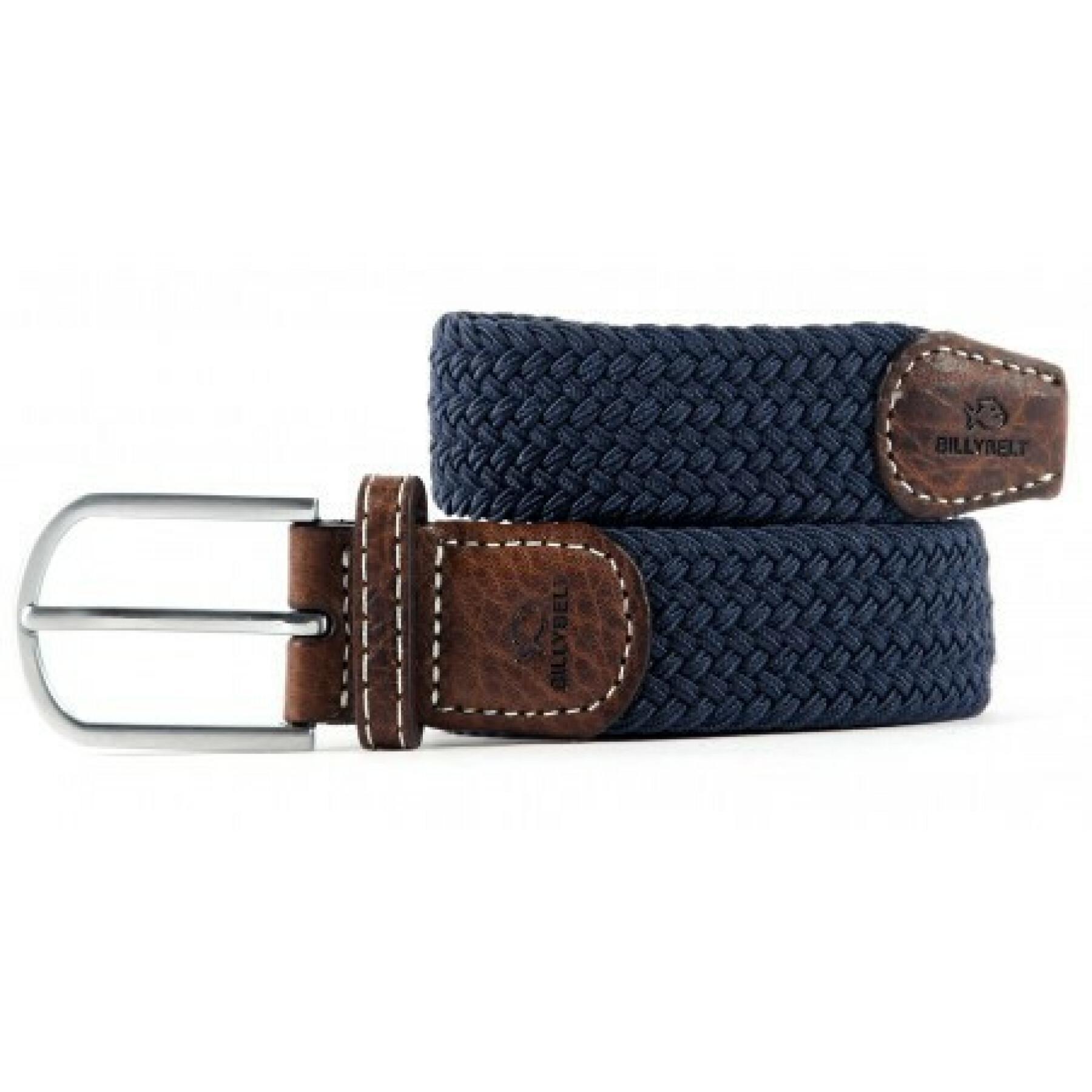 Elastic braided belt Billybelt Bleu Ardoise