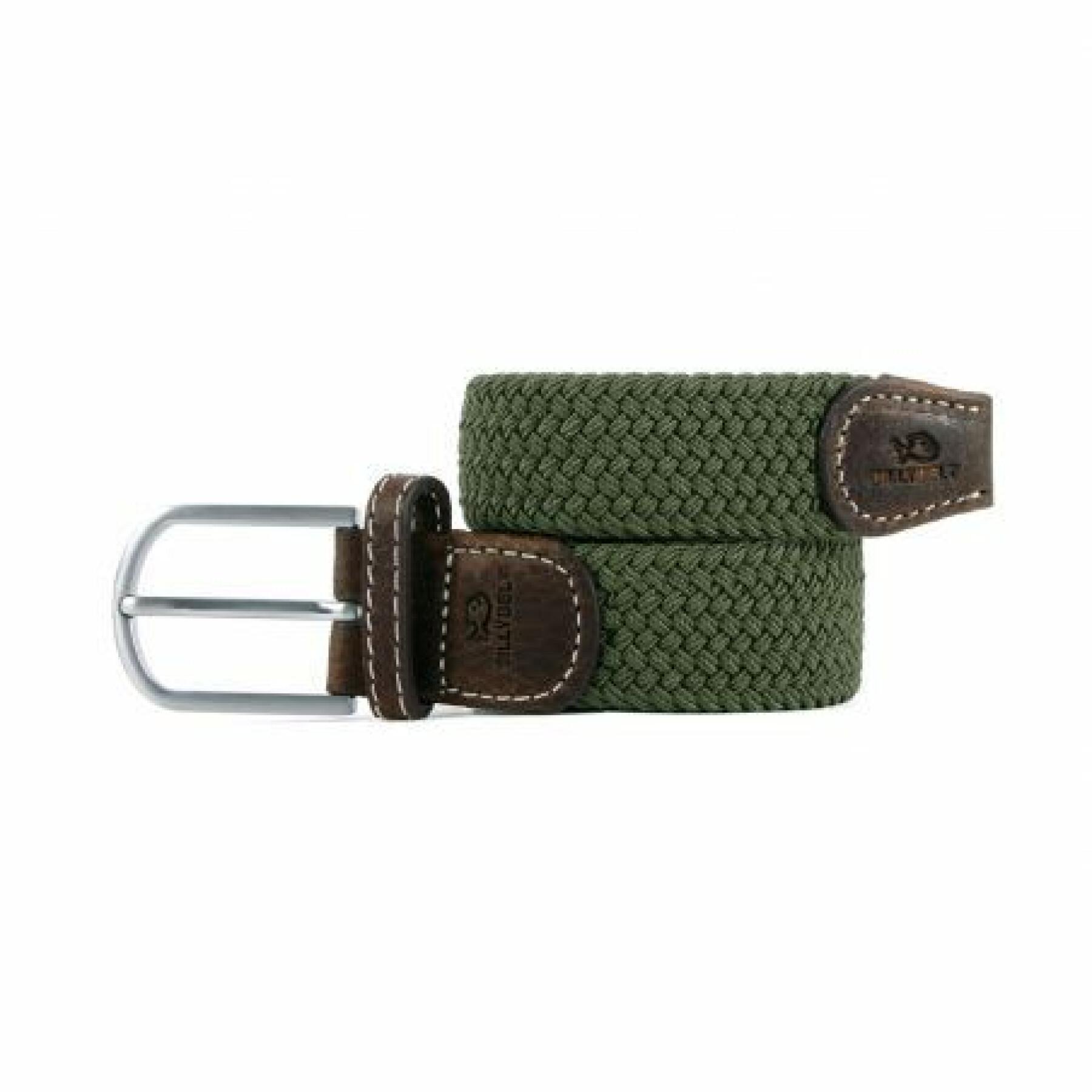 Elastic braided belt Billybelt Vert Armé