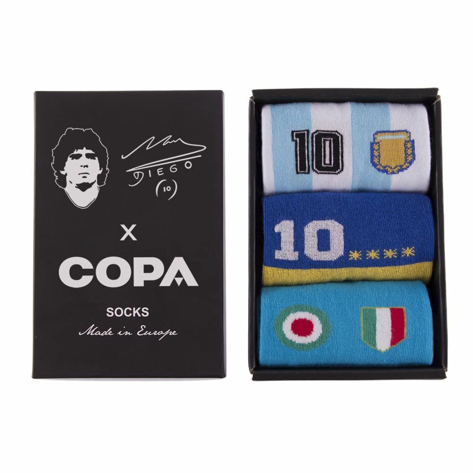 Socks box set Copa Football Maradona Number 10