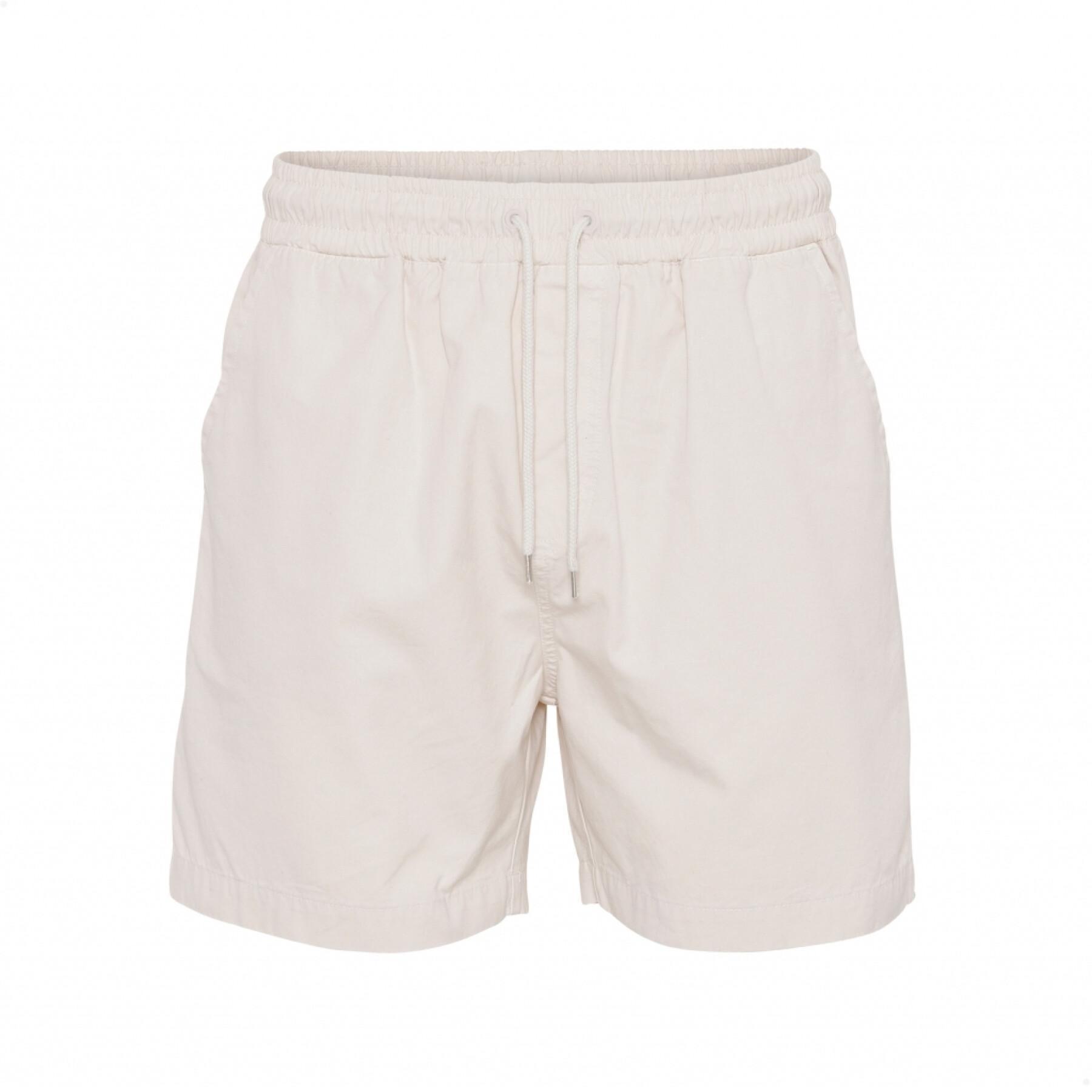 Twill shorts Colorful Standard Organic ivory white